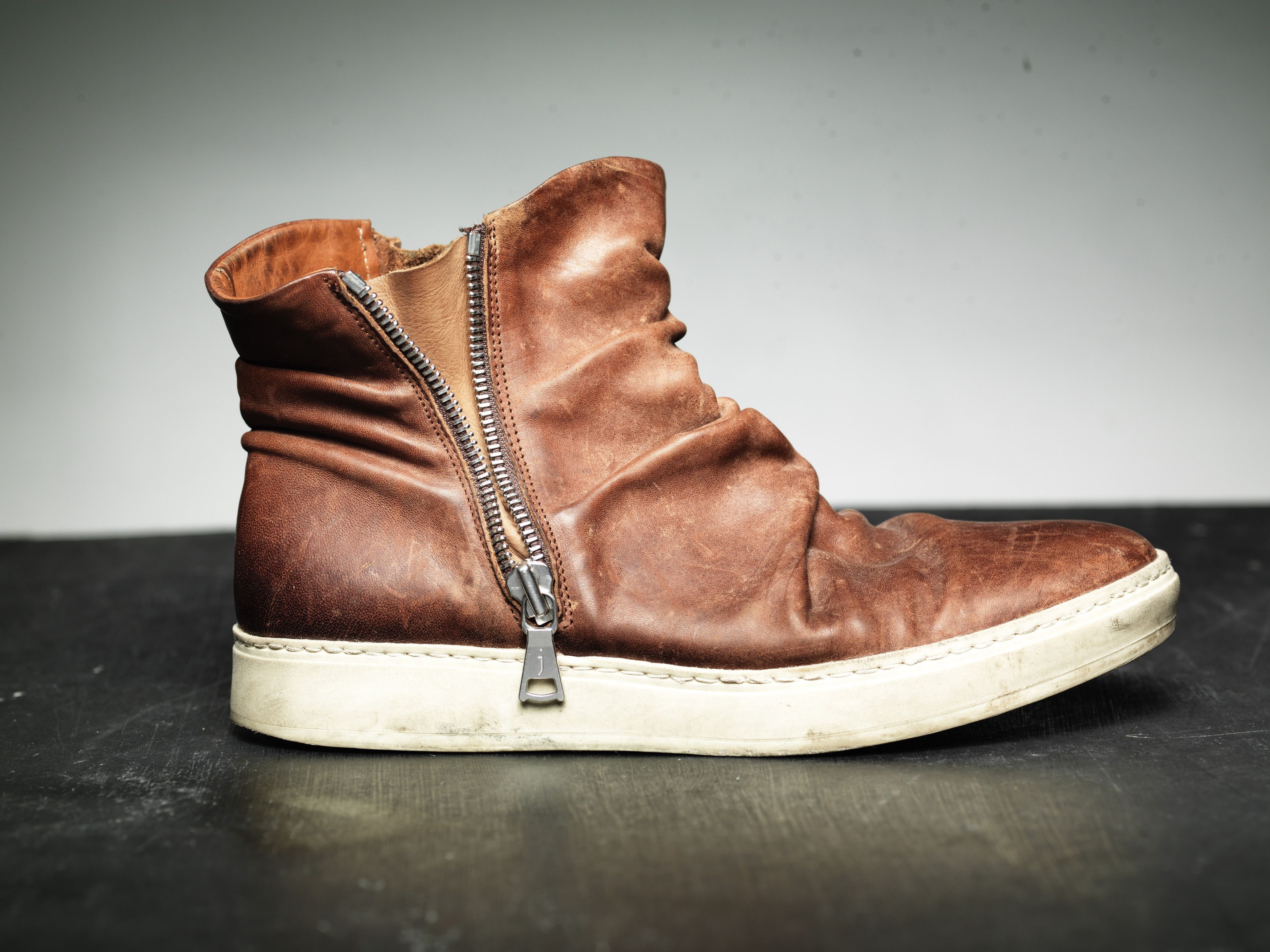 John Varvatos John Varvatos Leather Sharpei Boots Brown Size 10 Size US 10 / EU 43 - 5 Thumbnail
