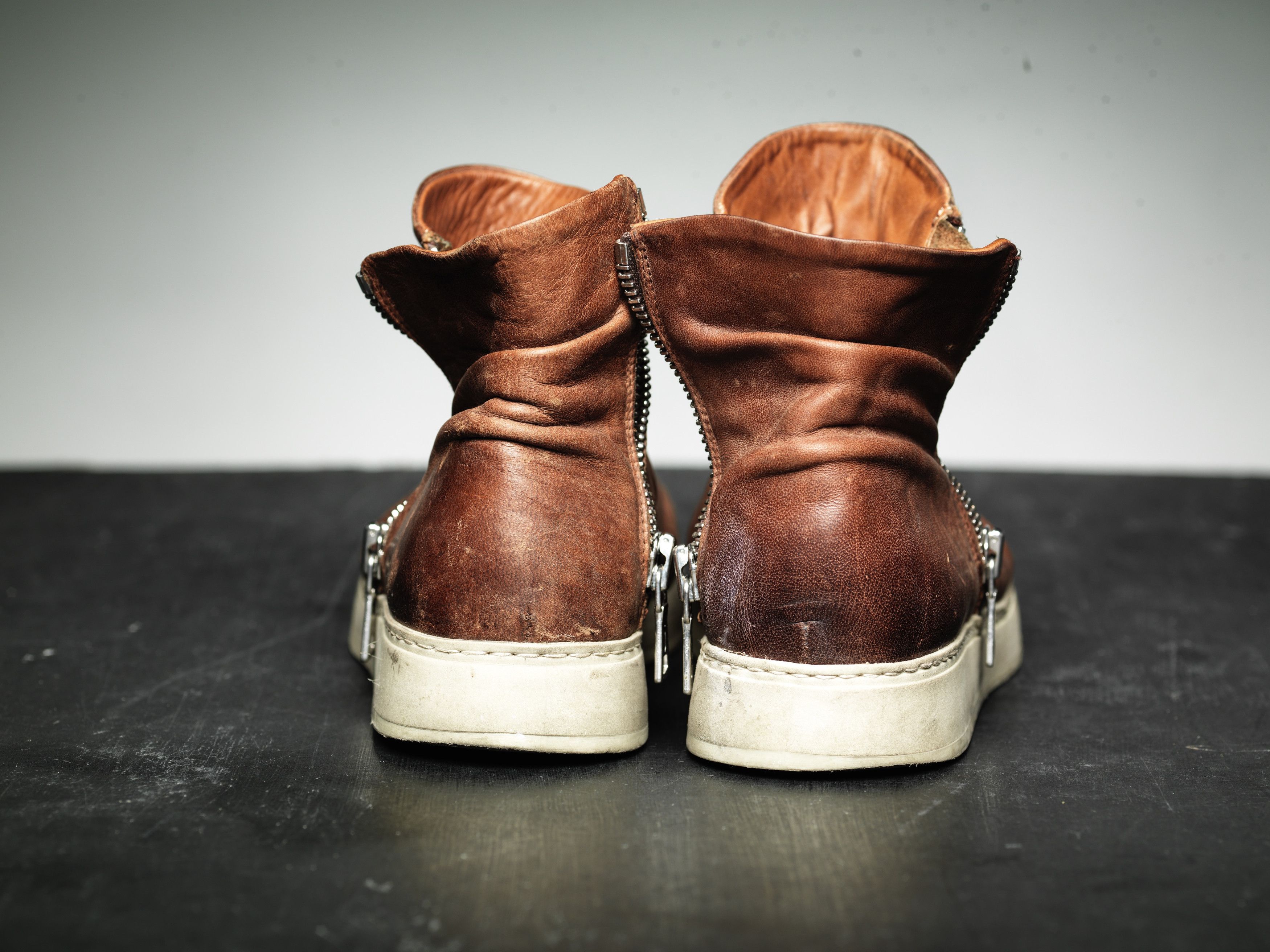 John Varvatos John Varvatos Leather Sharpei Boots Brown Size 10 Size US 10 / EU 43 - 3 Thumbnail