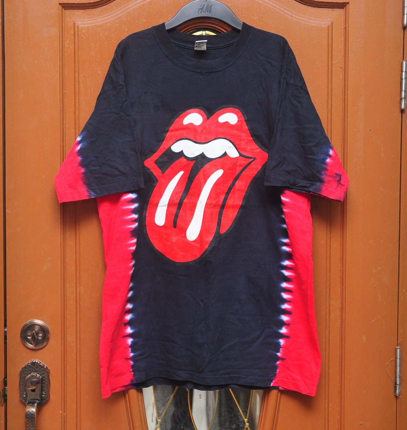 Band Tees × Vintage Vintage Rolling Stone Big Logo Lips Tie Die Travis Scott Size US L / EU 52-54 / 3 - 1 Thumbnail