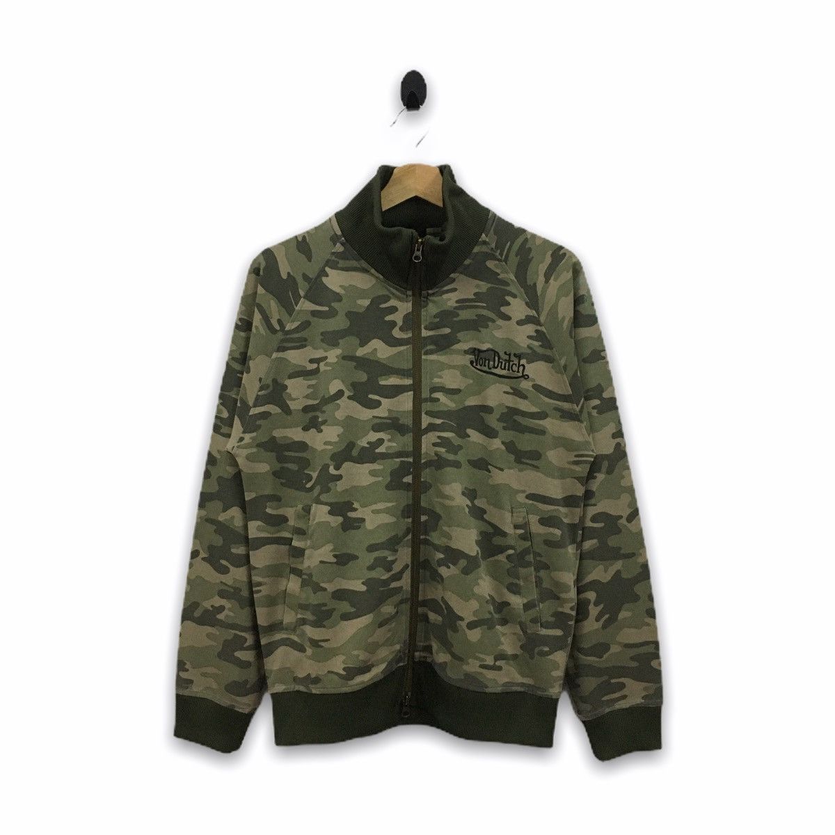 Von Dutch Rare Von Dutch Camo Flying Eye Ball Big Patches Sweater Size US M / EU 48-50 / 2 - 2 Thumbnail