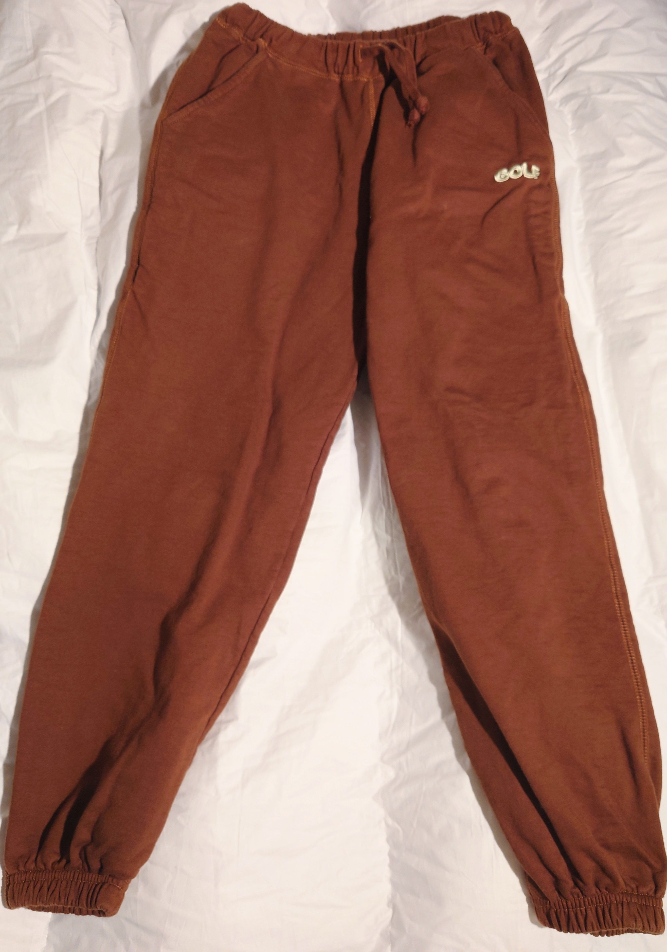 Golf Wang × Tyler The Creator Brown 3D Logo Sweatpants Size US 28 / EU 44 - 2 Thumbnail