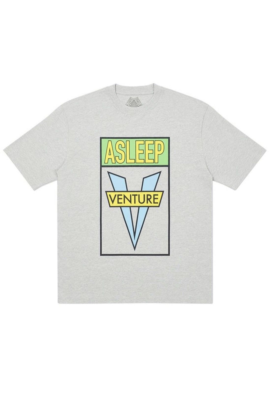 Pre-owned Hype X Palace Asleep To Venture T-shirt Grey Marl - Large
