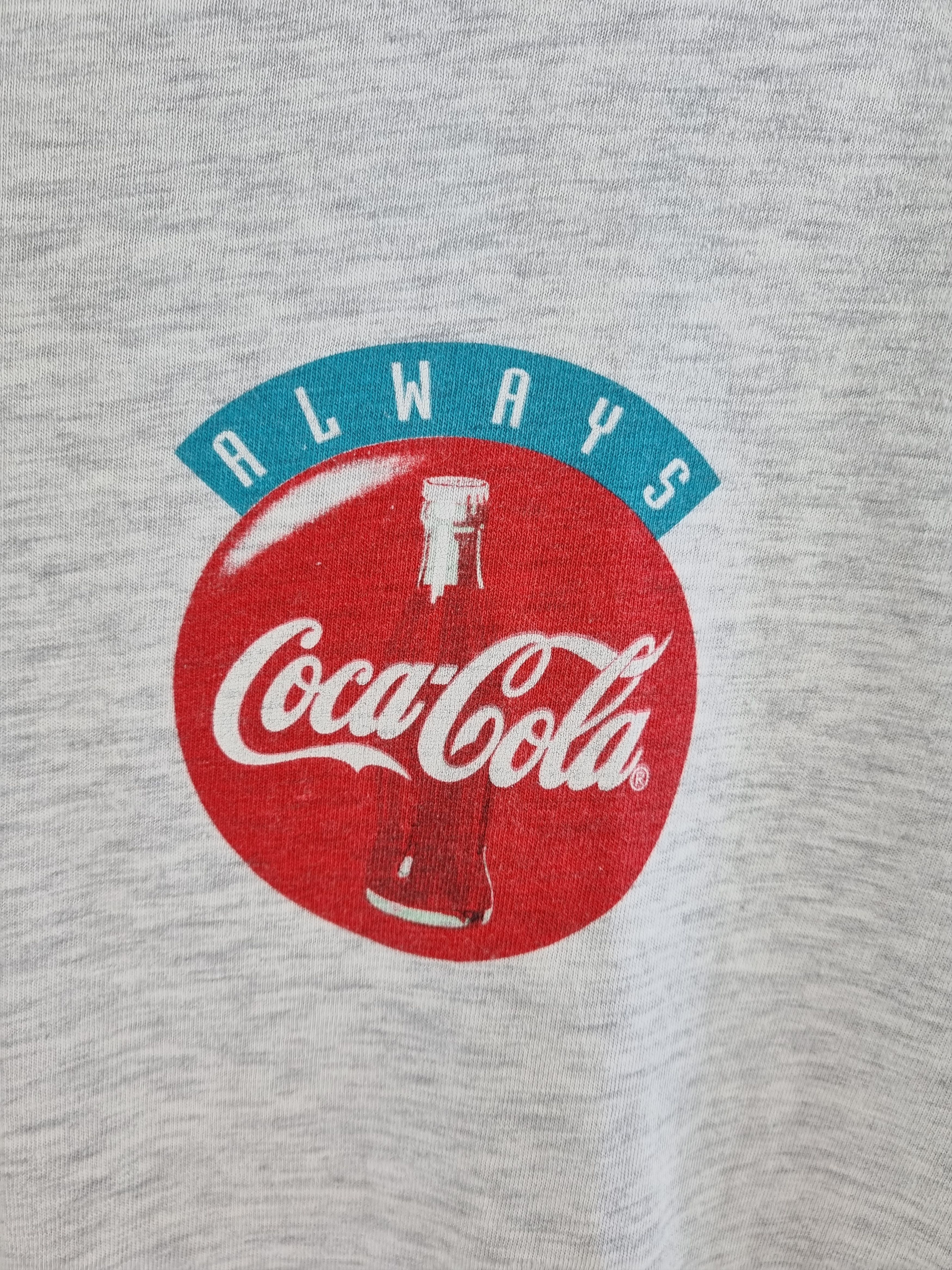Coca Cola × Vintage 90s Rare COCA COLA Tee shirt Logo Size US L / EU 52-54 / 3 - 3 Thumbnail