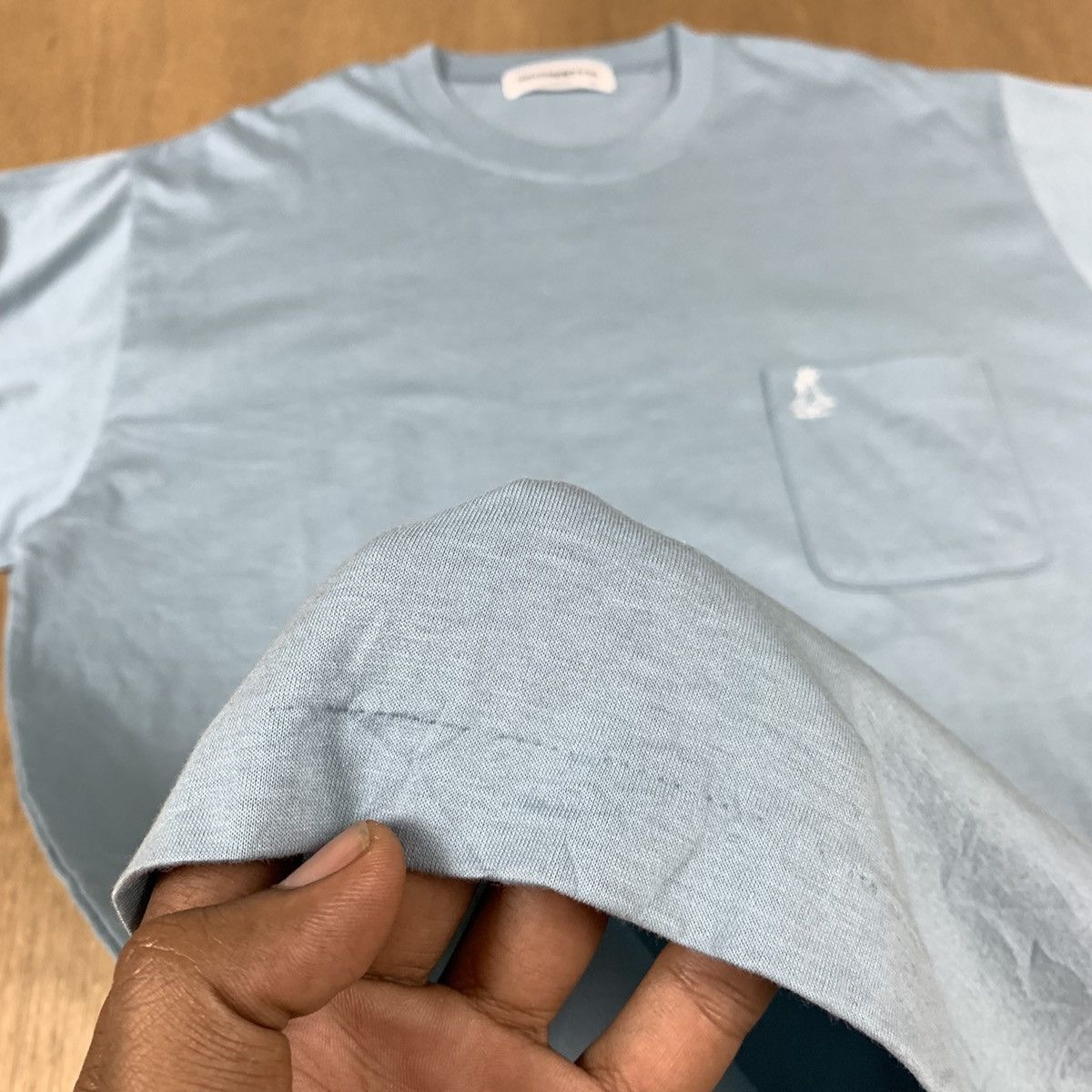 Japanese Brand × Stitch's Jeans × Vintage Vintage 80s WEATHERCOCK Single Stitch Pocket Plain Tshirt Size US M / EU 48-50 / 2 - 9 Thumbnail