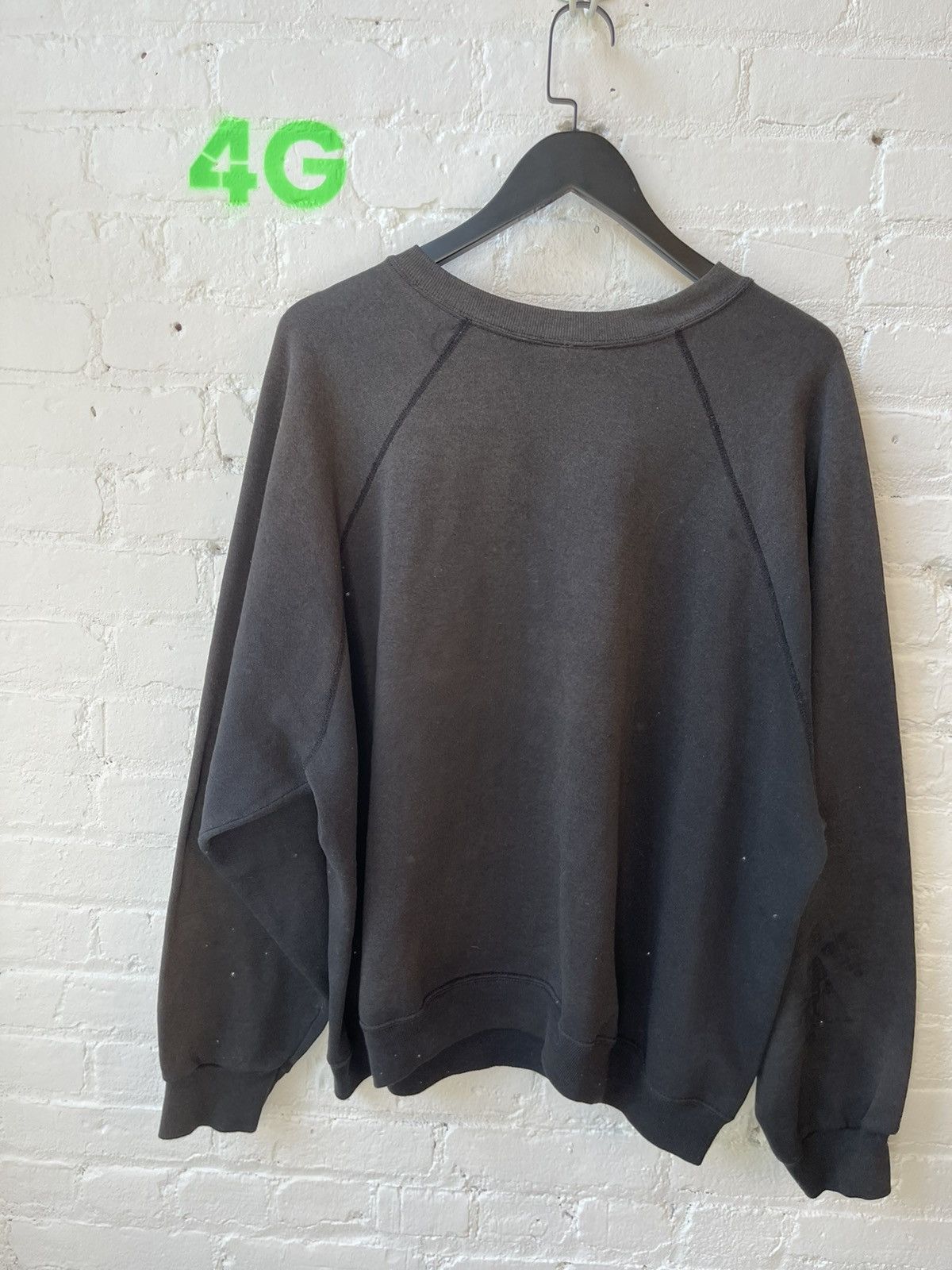Vintage Vintage Black Blank SUN FADE THRASHED SWEATER COZY XXL Size US XXL / EU 58 / 5 - 8 Thumbnail