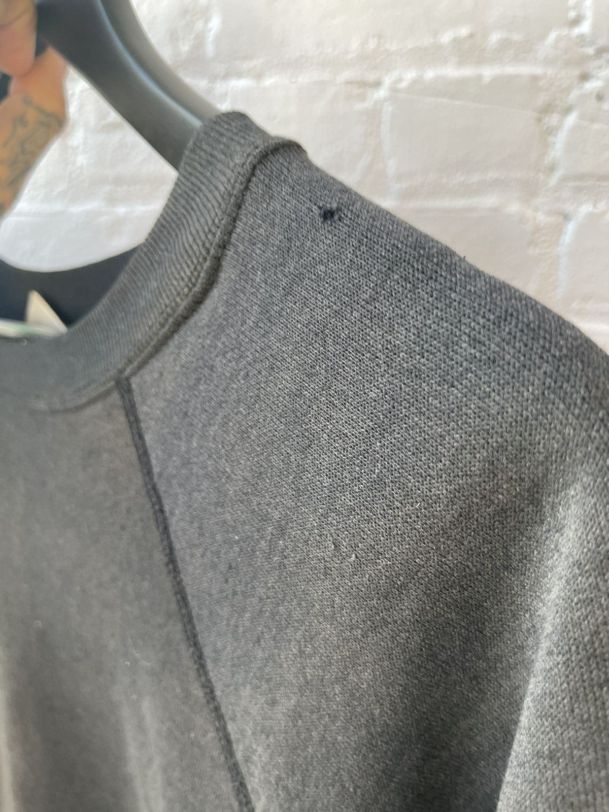 Vintage Vintage Black Blank SUN FADE THRASHED SWEATER COZY XXL Size US XXL / EU 58 / 5 - 7 Thumbnail