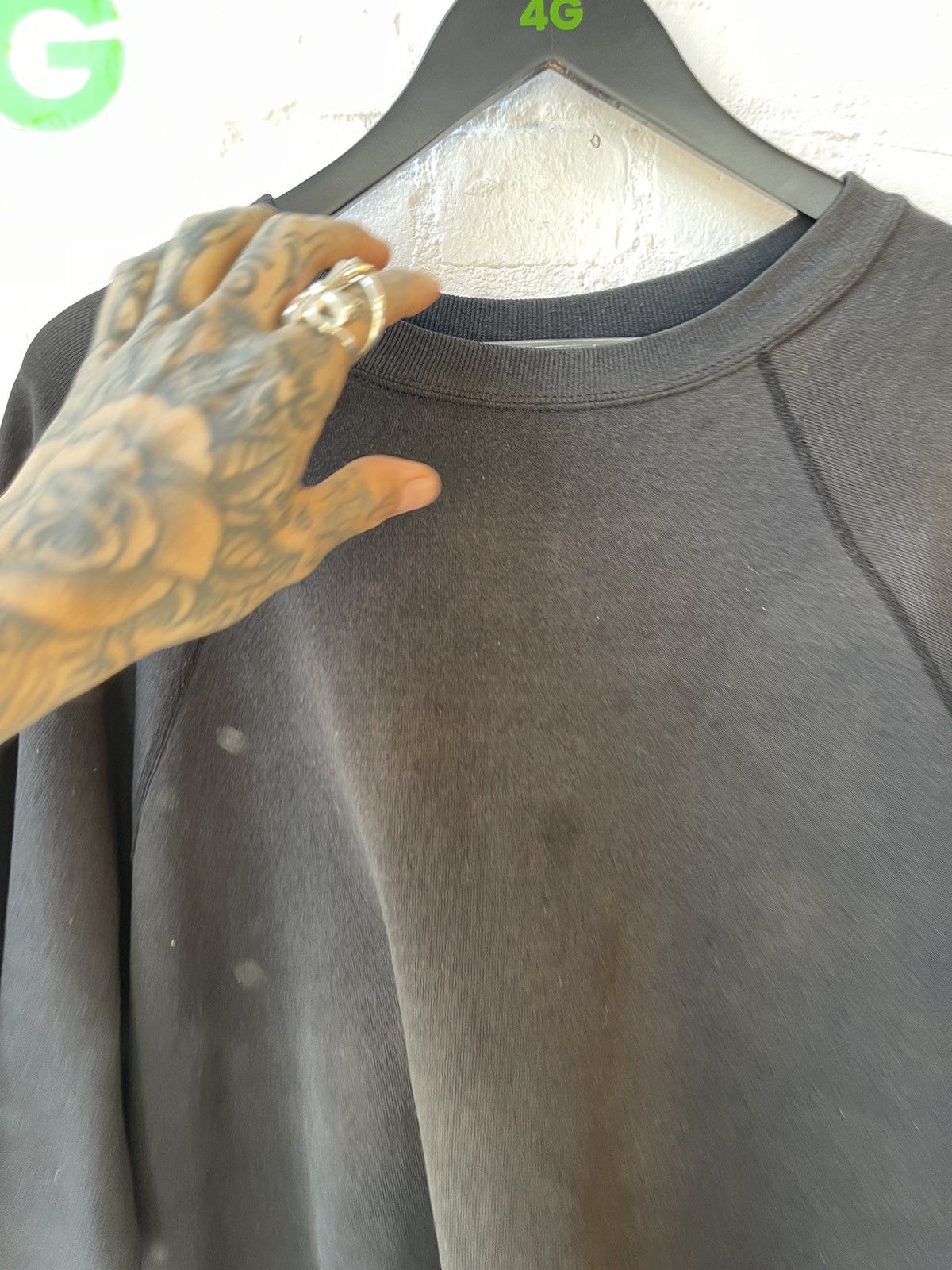 Vintage Vintage Black Blank SUN FADE THRASHED SWEATER COZY XXL Size US XXL / EU 58 / 5 - 4 Thumbnail