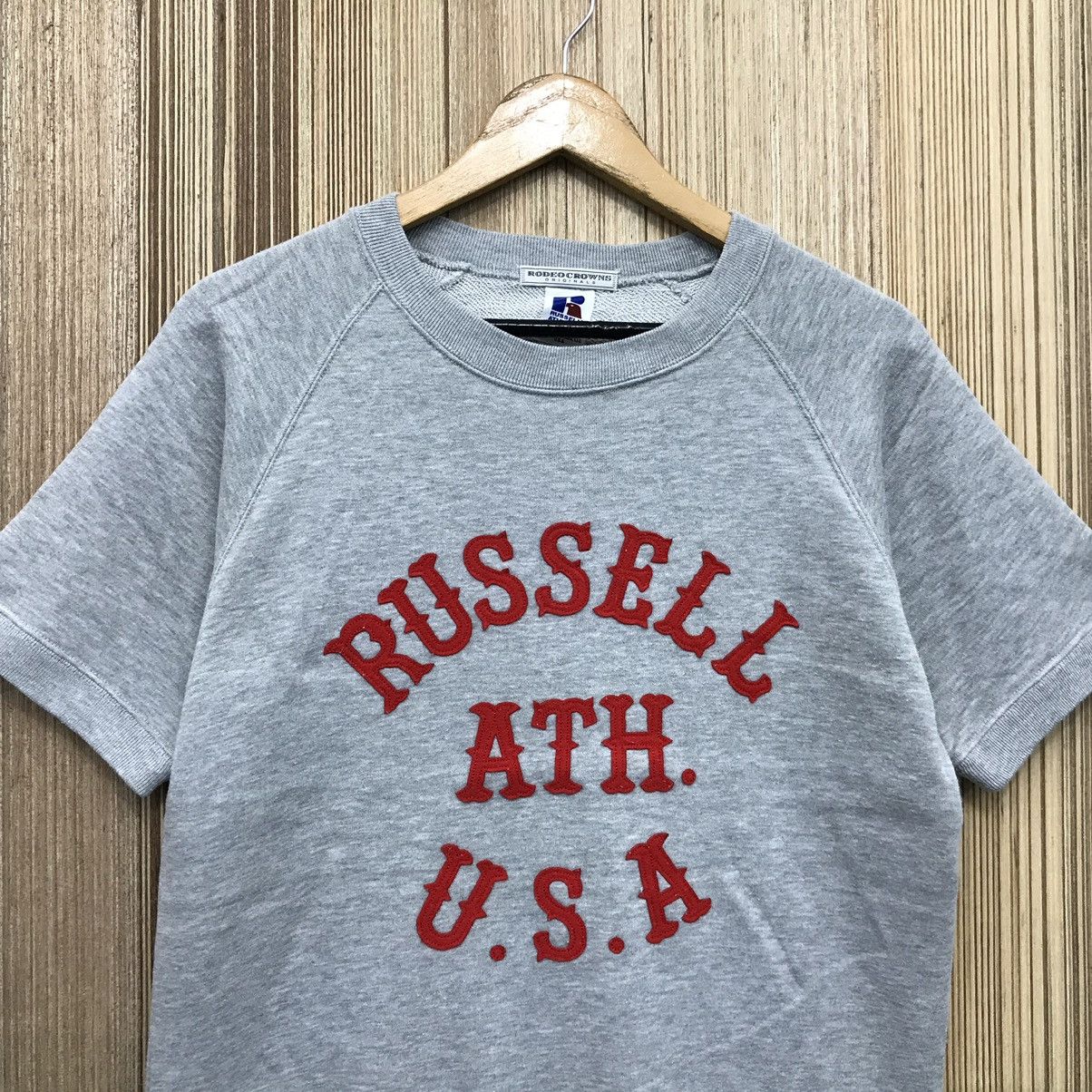 Russell Athletic × Vintage Vintage Russel Athletic U.S.A Short Sleeve Sweatshirt Size US S / EU 44-46 / 1 - 2 Thumbnail