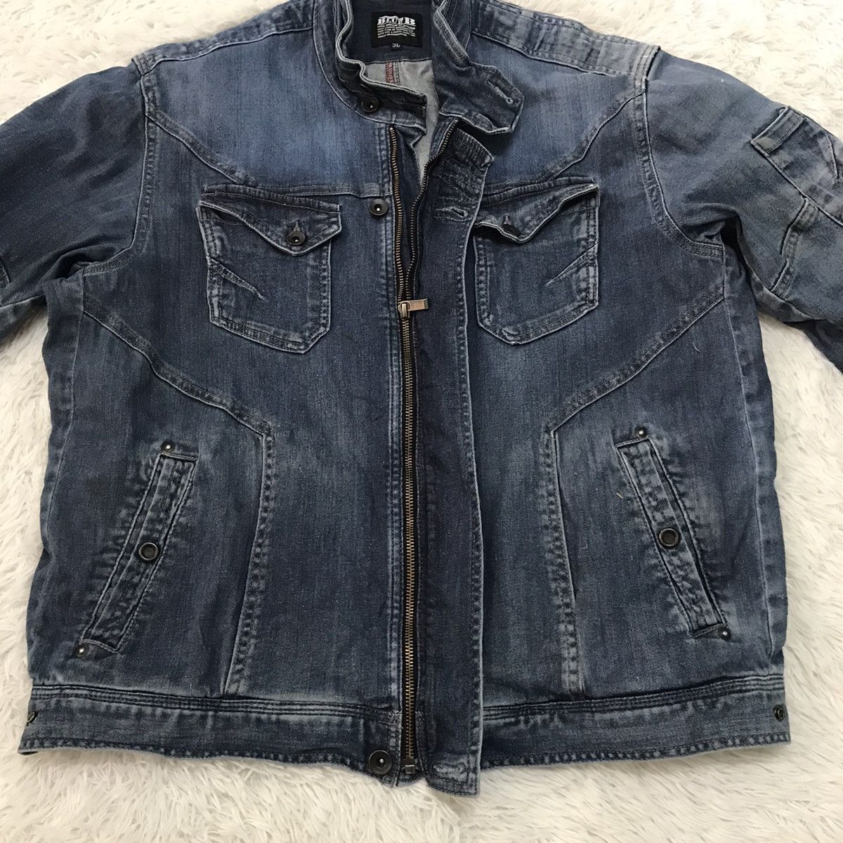 Japanese Brand Blue B Neo Denim Jacket Size US L / EU 52-54 / 3 - 16 Thumbnail