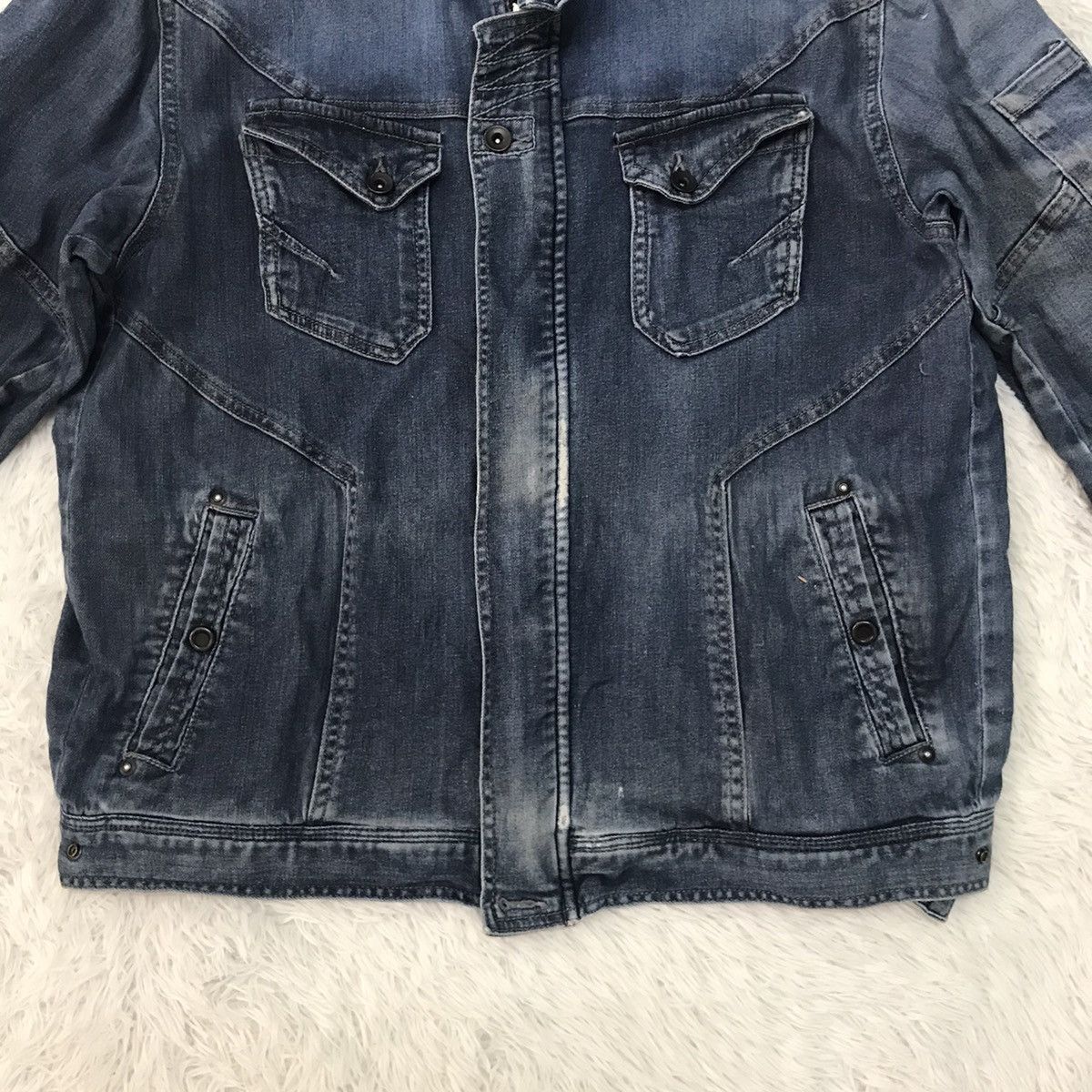 Japanese Brand Blue B Neo Denim Jacket Size US L / EU 52-54 / 3 - 8 Thumbnail