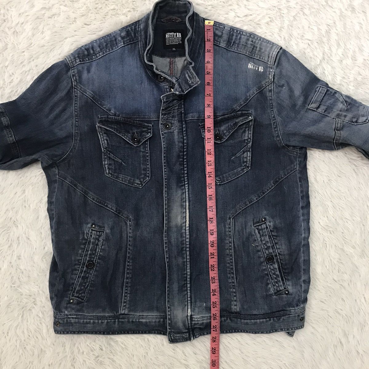 Japanese Brand Blue B Neo Denim Jacket Size US L / EU 52-54 / 3 - 22 Thumbnail