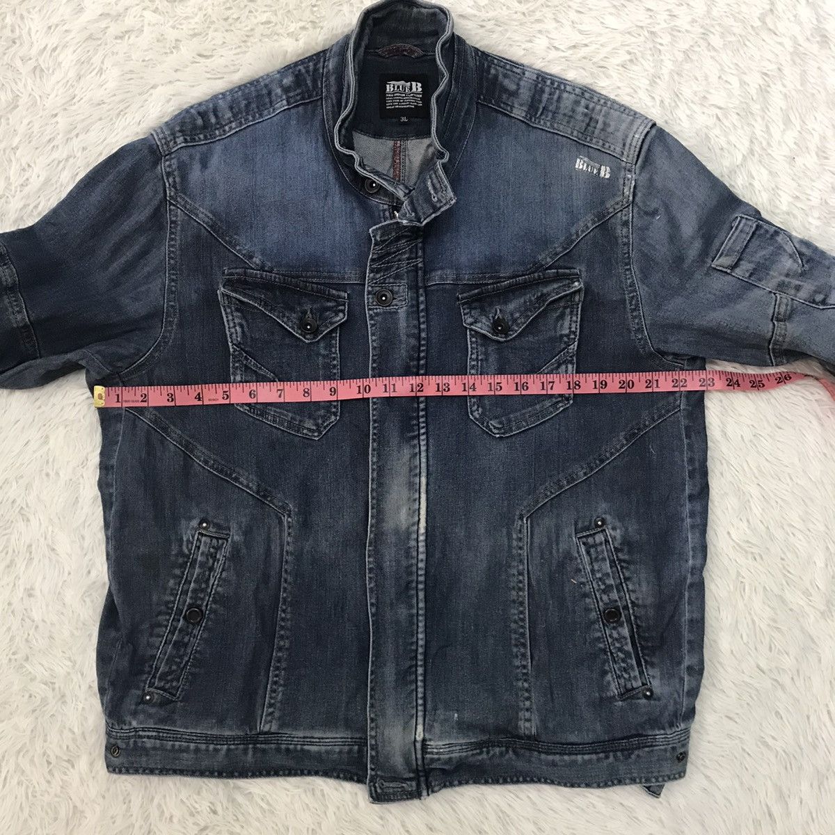 Japanese Brand Blue B Neo Denim Jacket Size US L / EU 52-54 / 3 - 21 Thumbnail