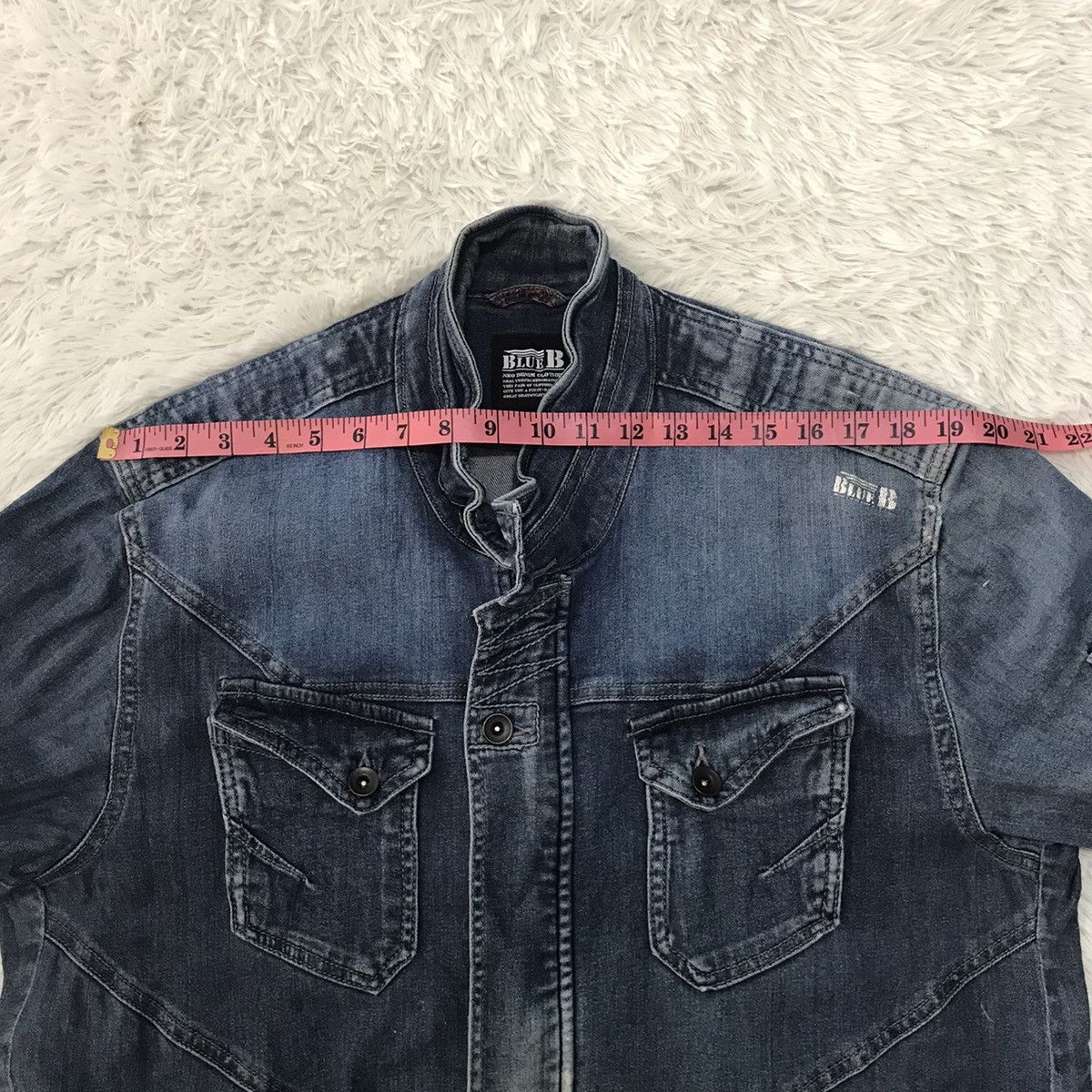 Japanese Brand Blue B Neo Denim Jacket Size US L / EU 52-54 / 3 - 23 Thumbnail