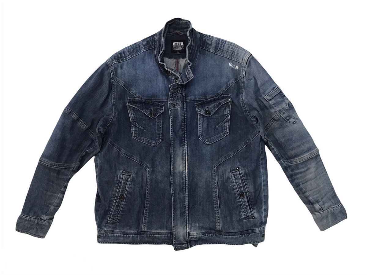 Japanese Brand Blue B Neo Denim Jacket Size US L / EU 52-54 / 3 - 1 Thumbnail