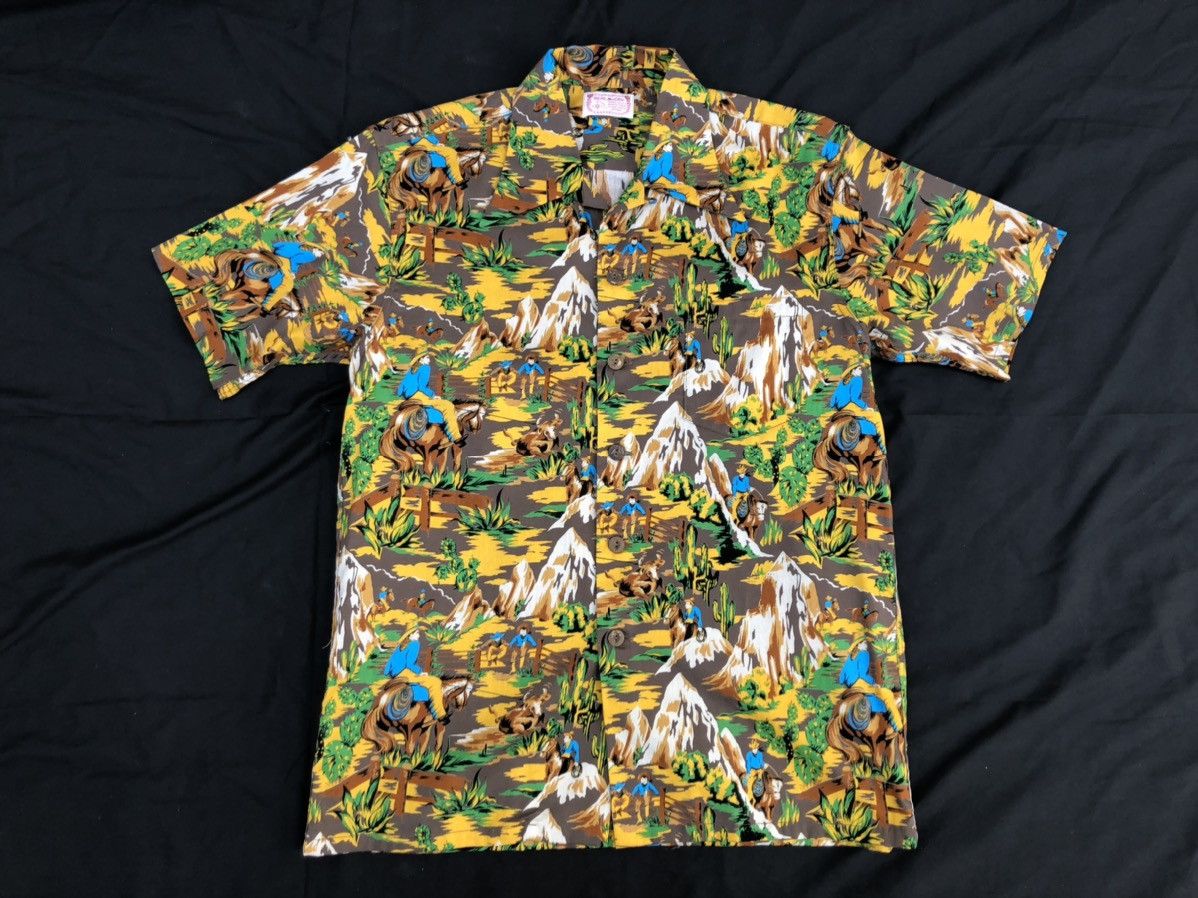 The Real McCoy's Real McCoy Japan Western Cowboy Open Collar Hawaiian Shirt Size US M / EU 48-50 / 2 - 5 Thumbnail