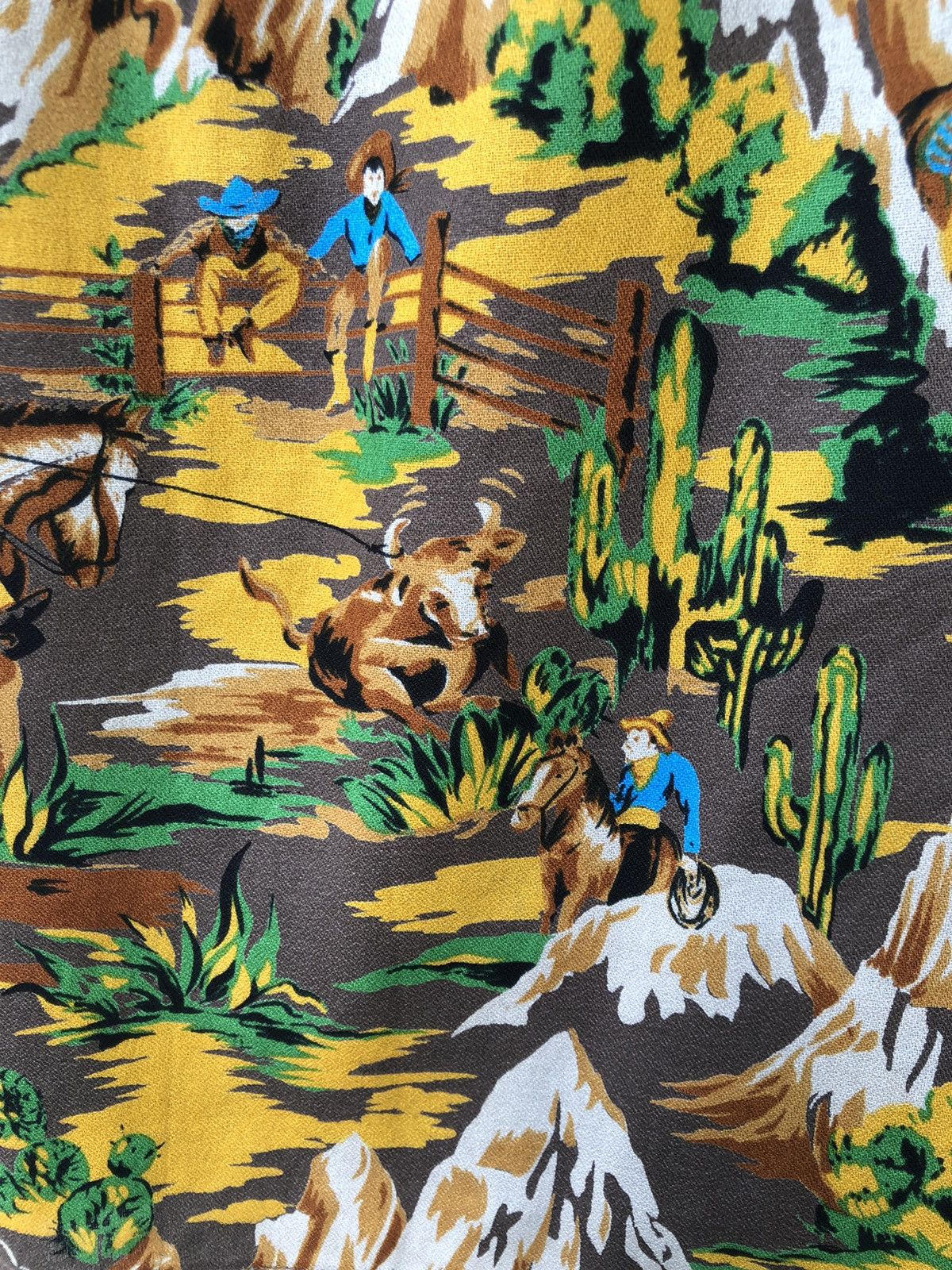 The Real McCoy's Real McCoy Japan Western Cowboy Open Collar Hawaiian Shirt Size US M / EU 48-50 / 2 - 19 Thumbnail