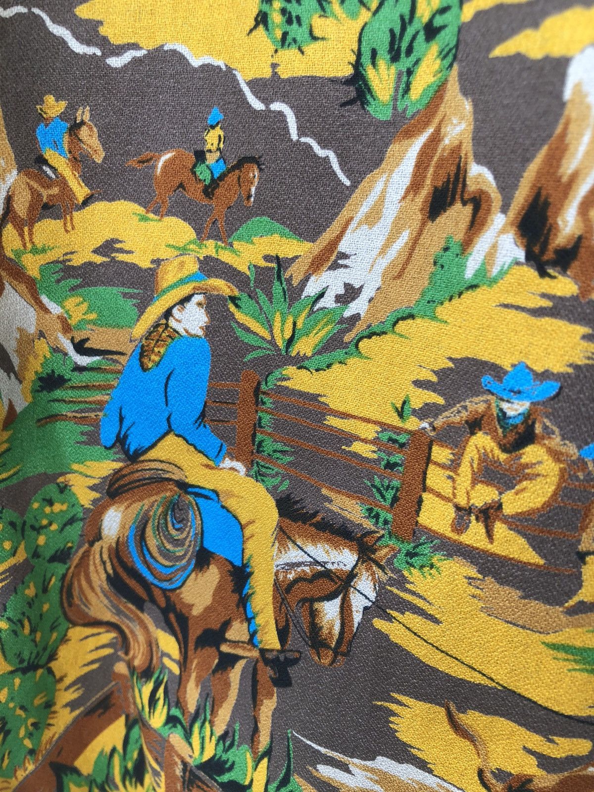 The Real McCoy's Real McCoy Japan Western Cowboy Open Collar Hawaiian Shirt Size US M / EU 48-50 / 2 - 16 Thumbnail