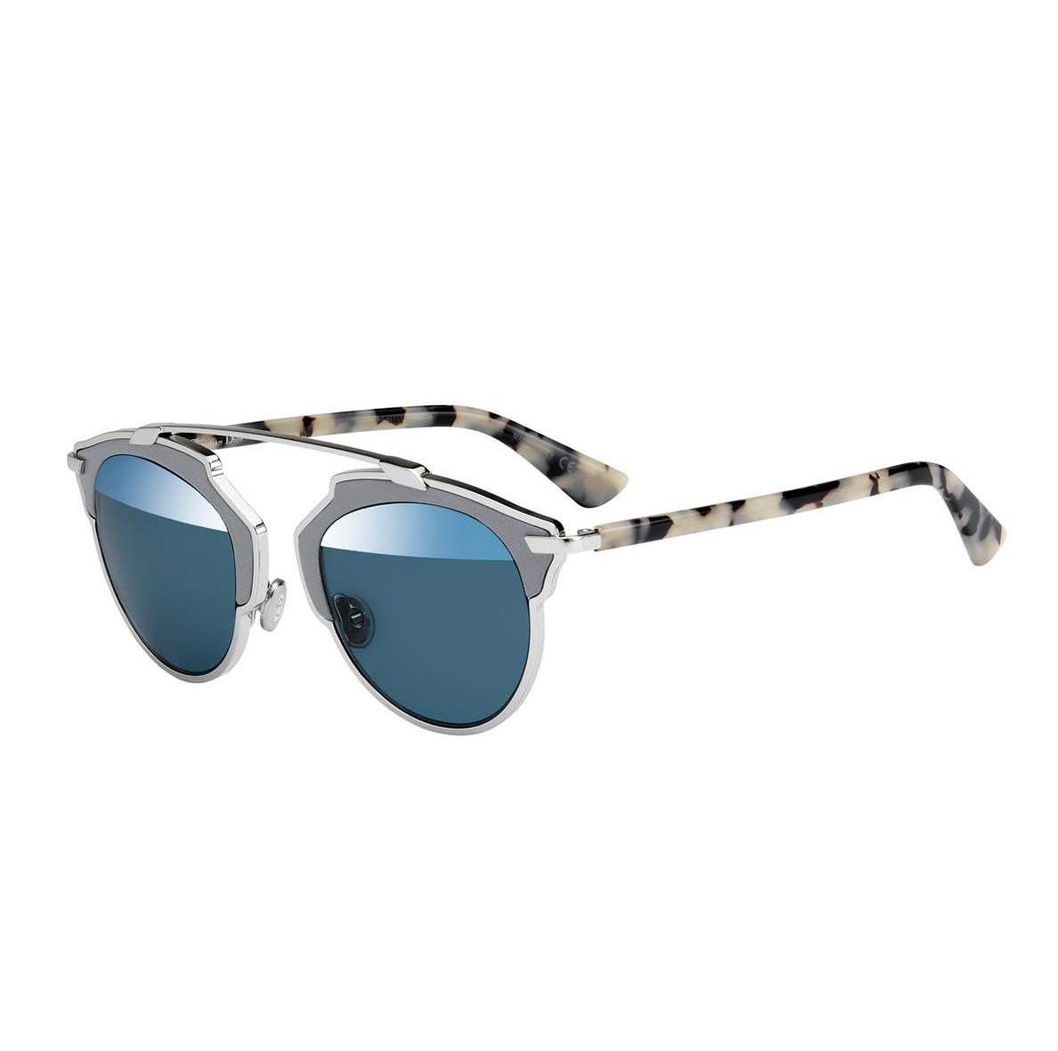 Dior DIOR DiorSoReal / L gray leather metal frame sunglasses Size ONE SIZE - 1 Thumbnail