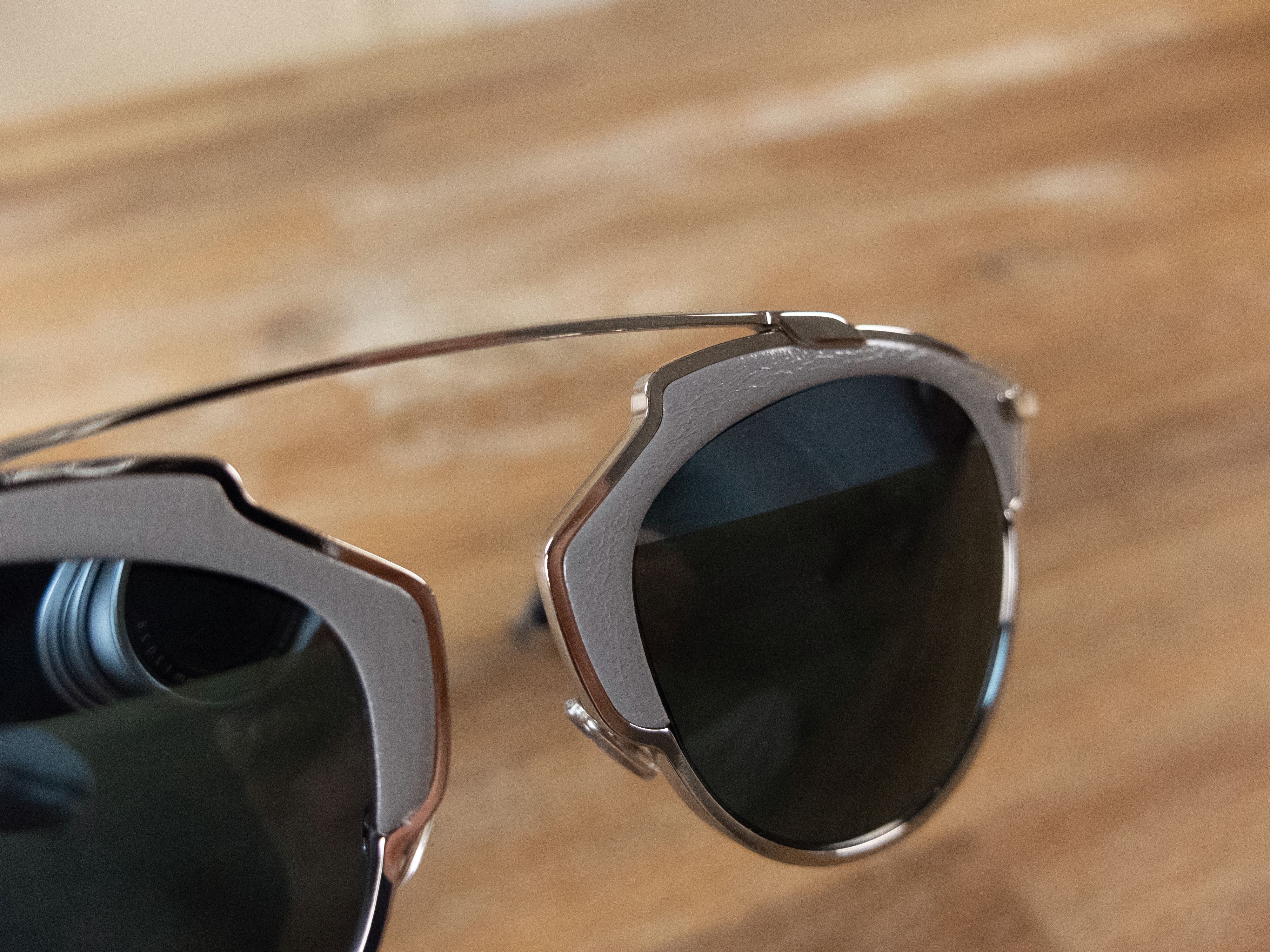 Dior DIOR DiorSoReal / L gray leather metal frame sunglasses Size ONE SIZE - 3 Thumbnail