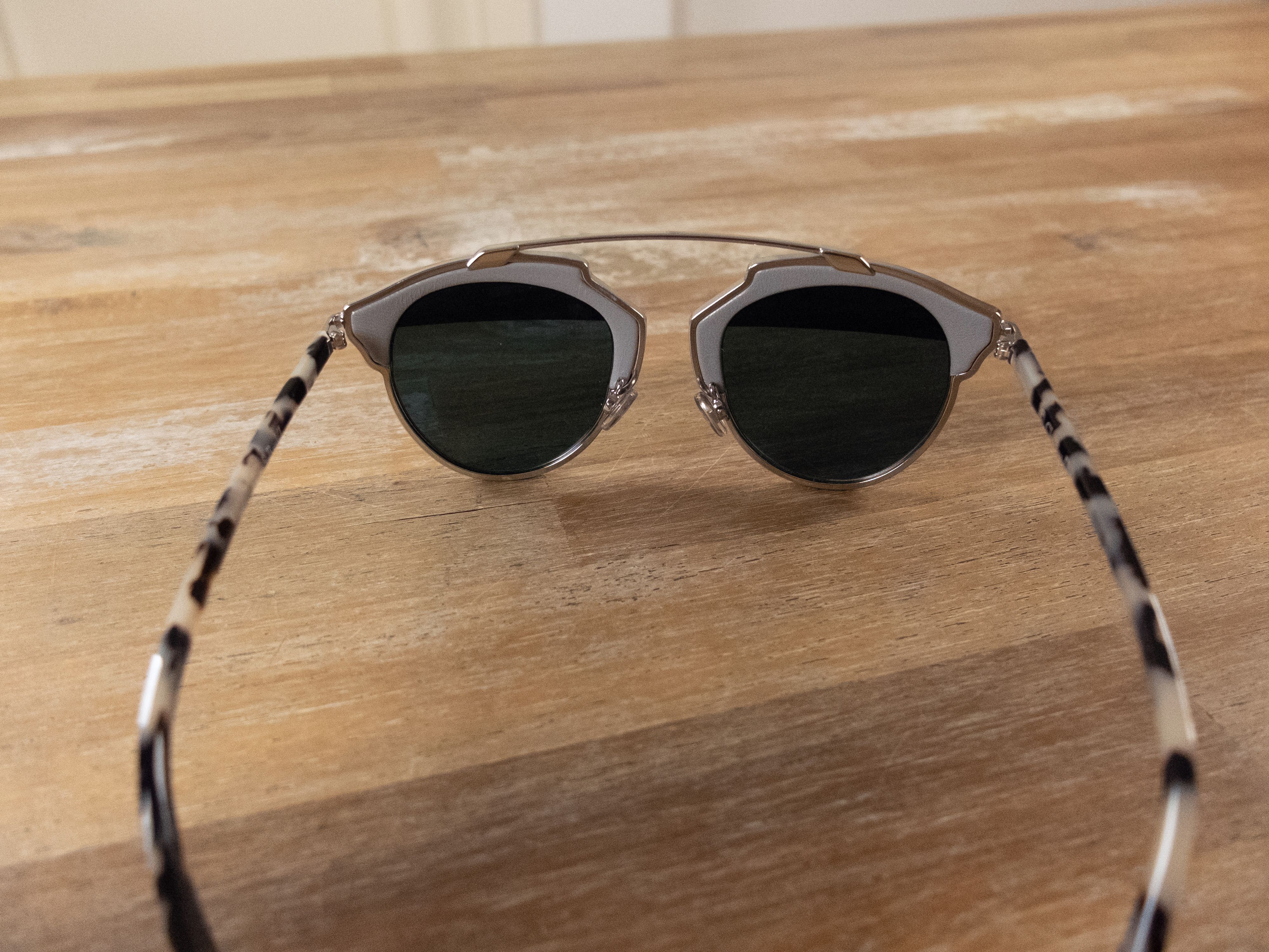 Dior DIOR DiorSoReal / L gray leather metal frame sunglasses Size ONE SIZE - 5 Thumbnail