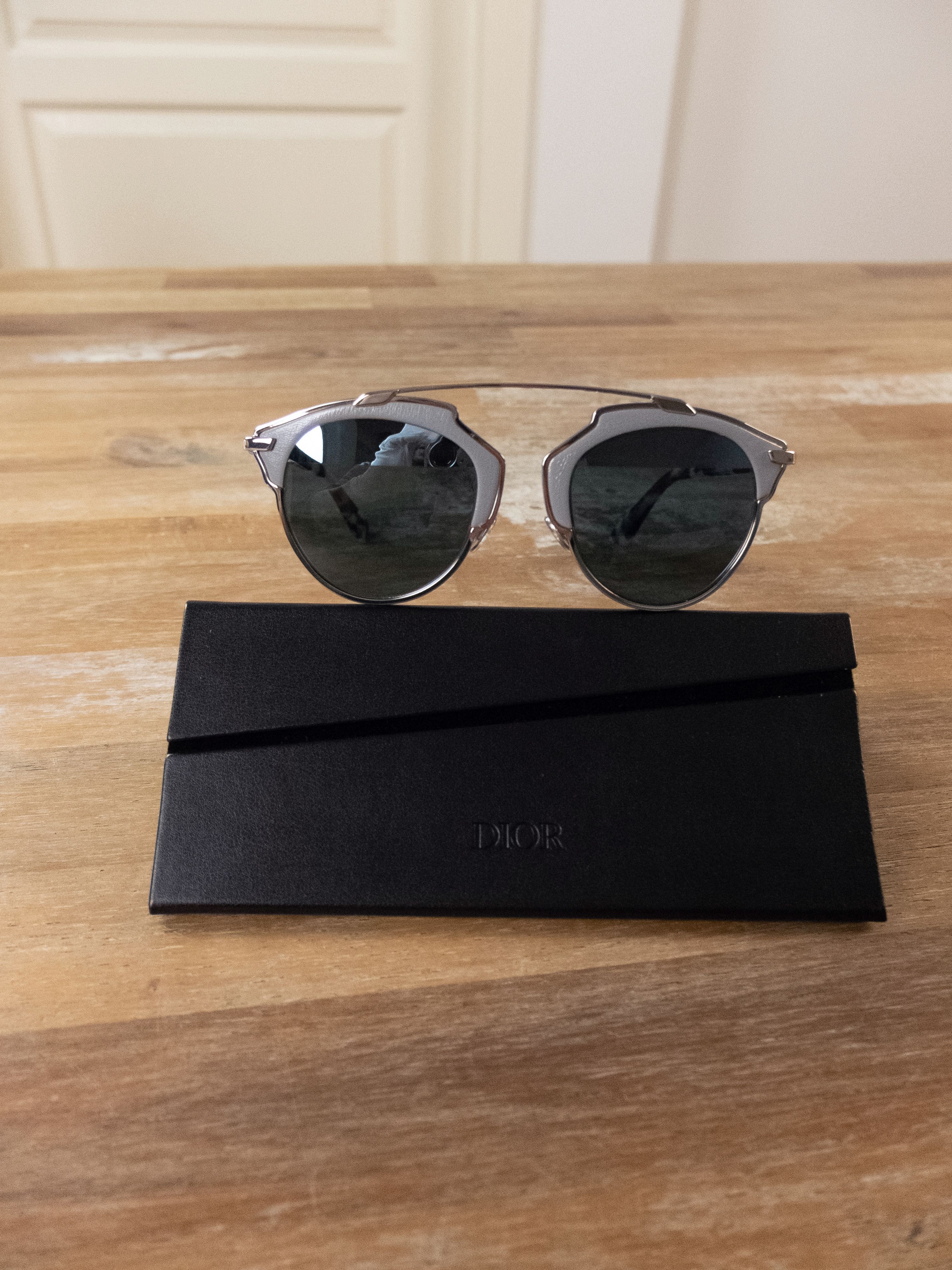 Dior DIOR DiorSoReal / L gray leather metal frame sunglasses Size ONE SIZE - 2 Thumbnail