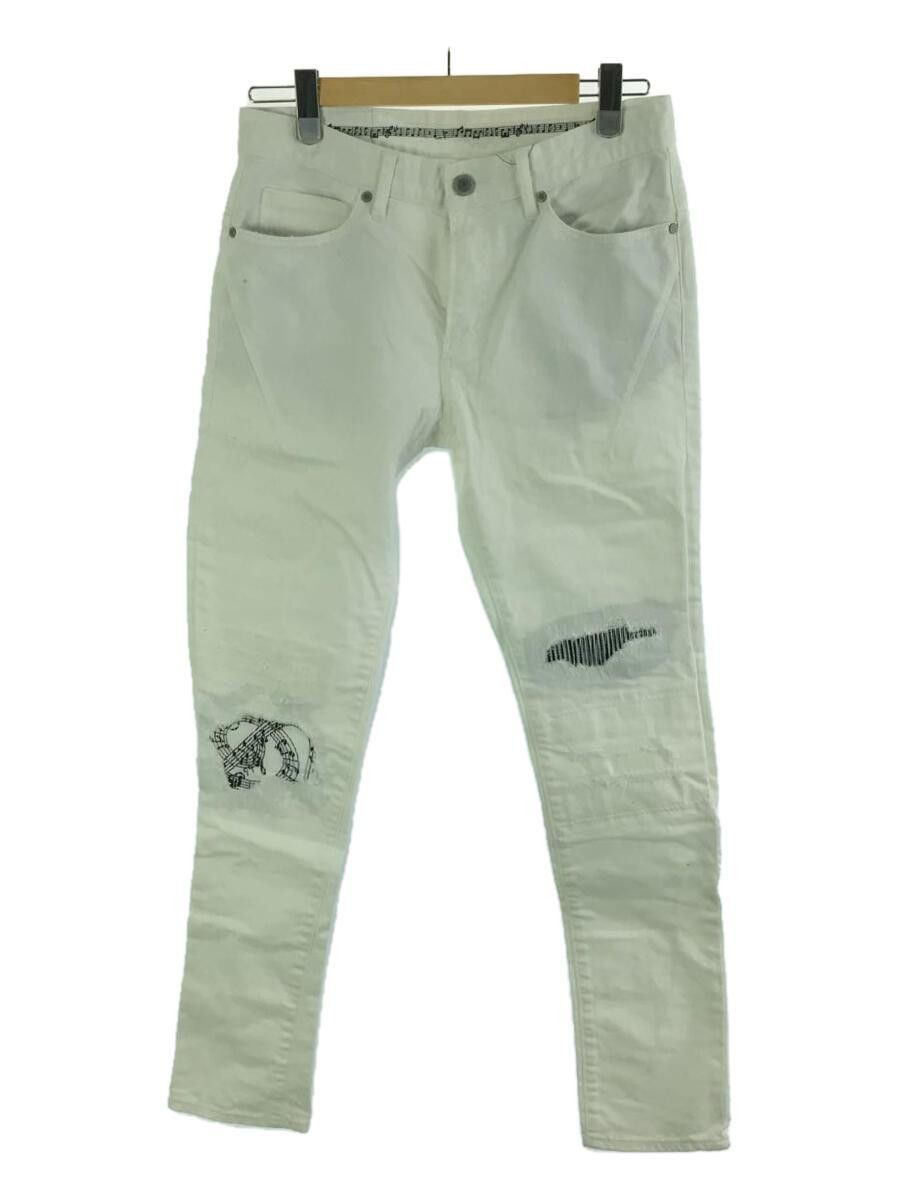 Number (N)ine Distressed Musical Note Pants Size US 32 / EU 48 - 1 Thumbnail