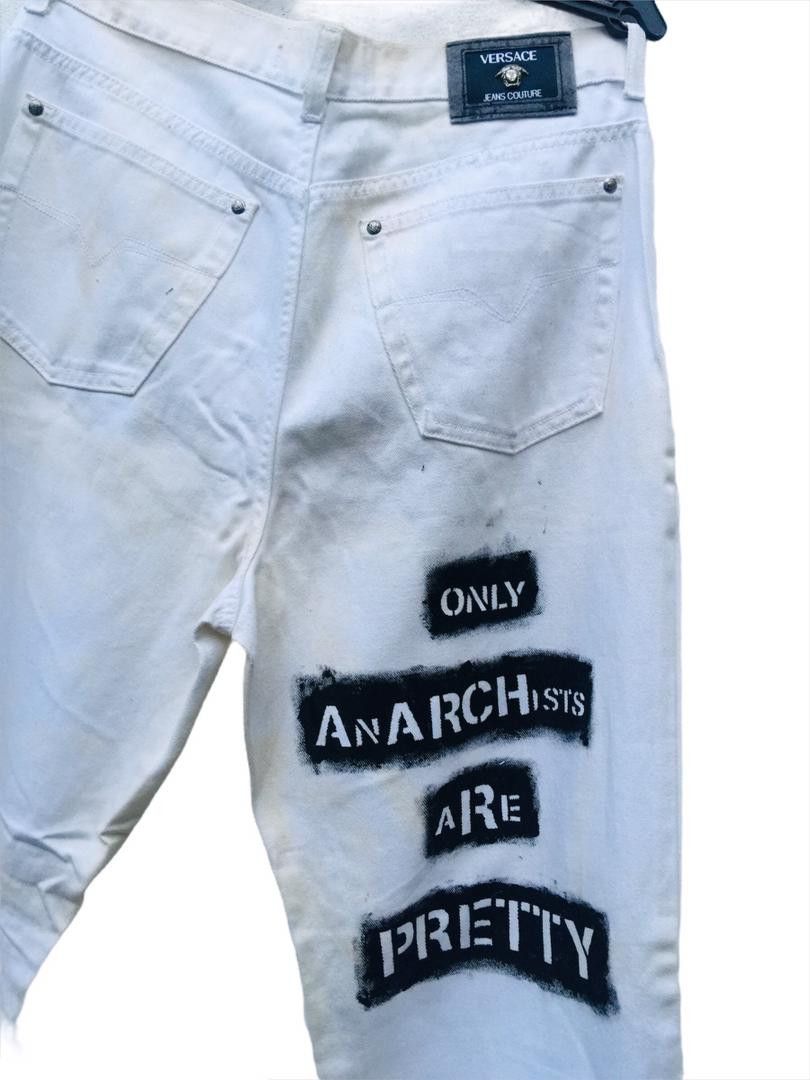 Versace Jeans Couture × Vintage Vintage Versace White Pant Travis Scott Fashion Style Size US 36 / EU 52 - 5 Thumbnail