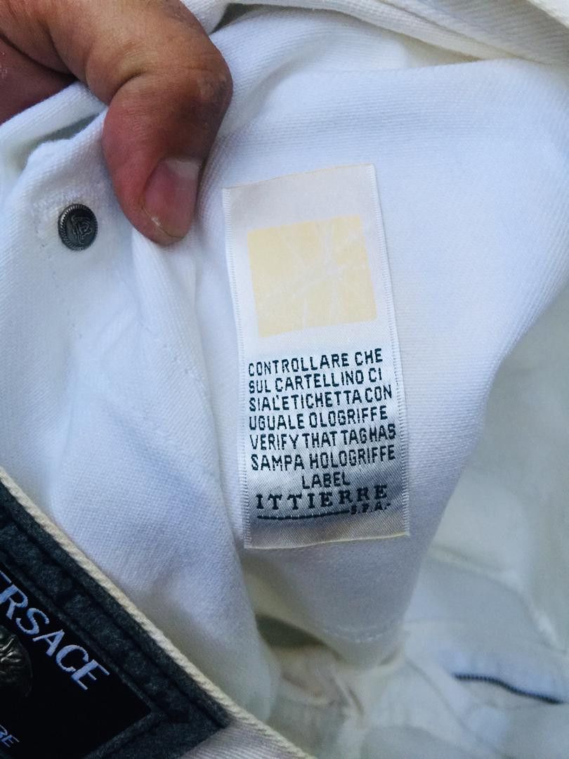 Versace Jeans Couture × Vintage Vintage Versace White Pant Travis Scott Fashion Style Size US 36 / EU 52 - 7 Thumbnail