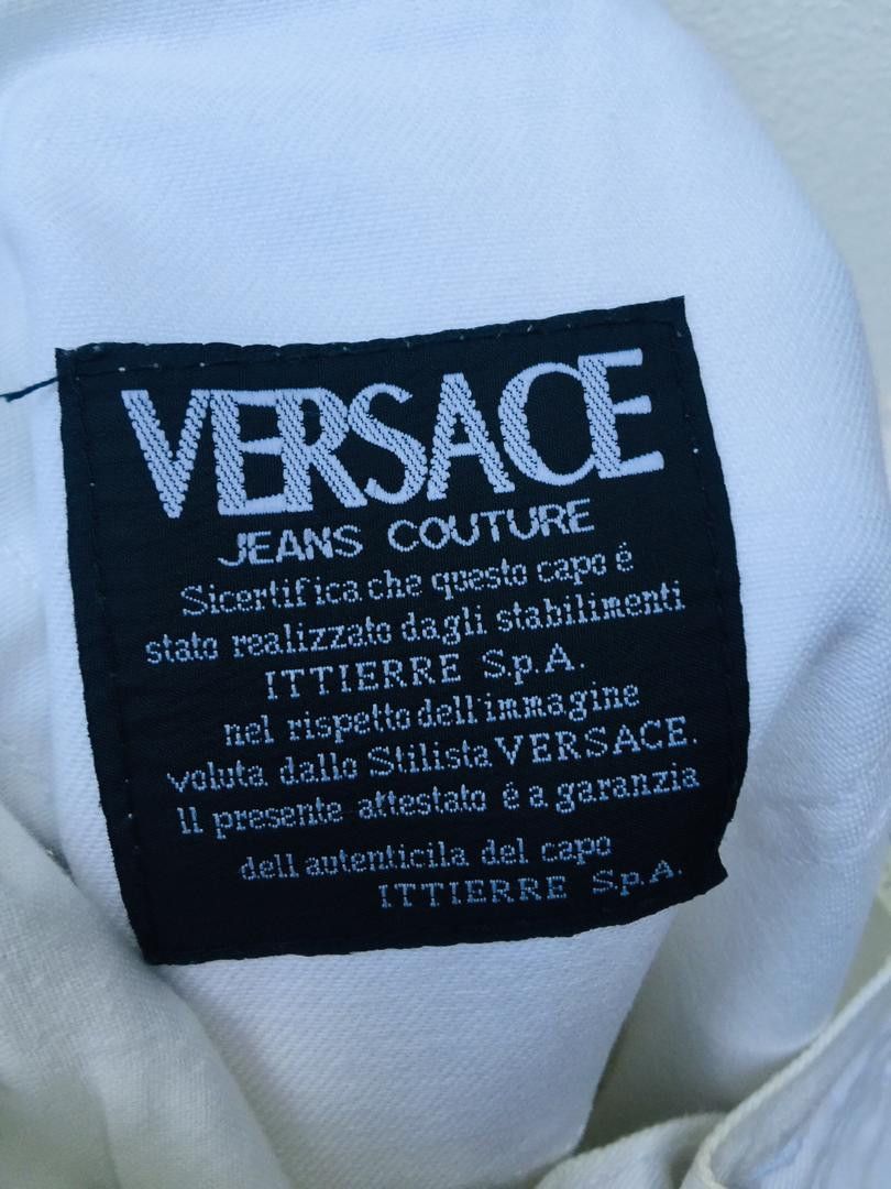 Versace Jeans Couture × Vintage Vintage Versace White Pant Travis Scott Fashion Style Size US 36 / EU 52 - 17 Thumbnail