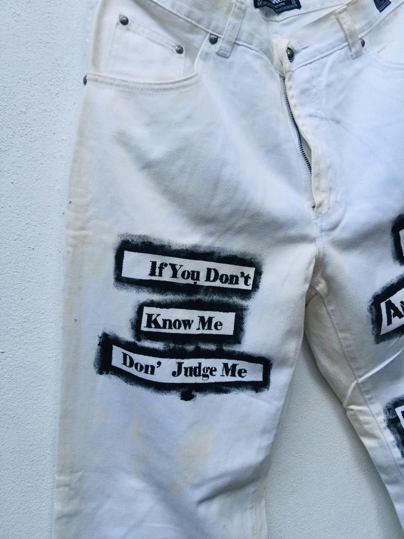 Versace Jeans Couture × Vintage Vintage Versace White Pant Travis Scott Fashion Style Size US 36 / EU 52 - 4 Thumbnail