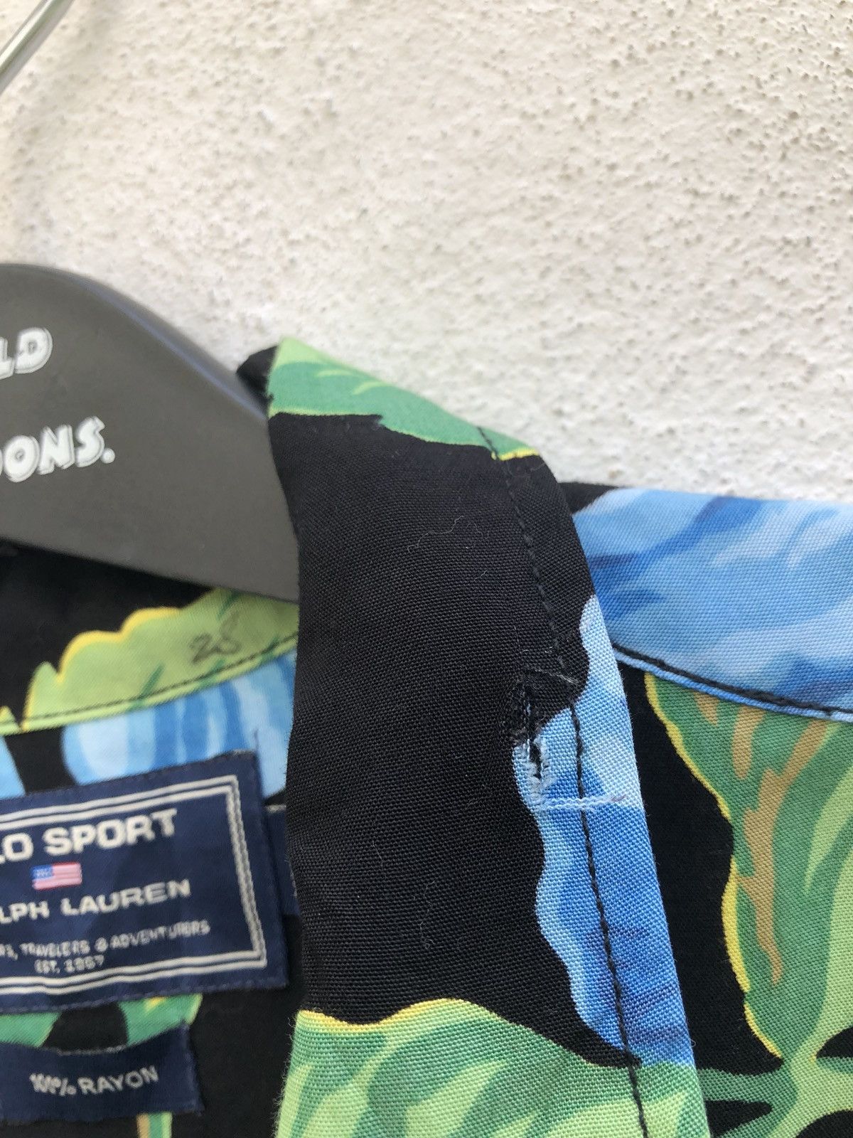 Polo Ralph Lauren Vintage Polo Sport RL Flowers Rayon Hawaiian Shirt Size US M / EU 48-50 / 2 - 5 Thumbnail