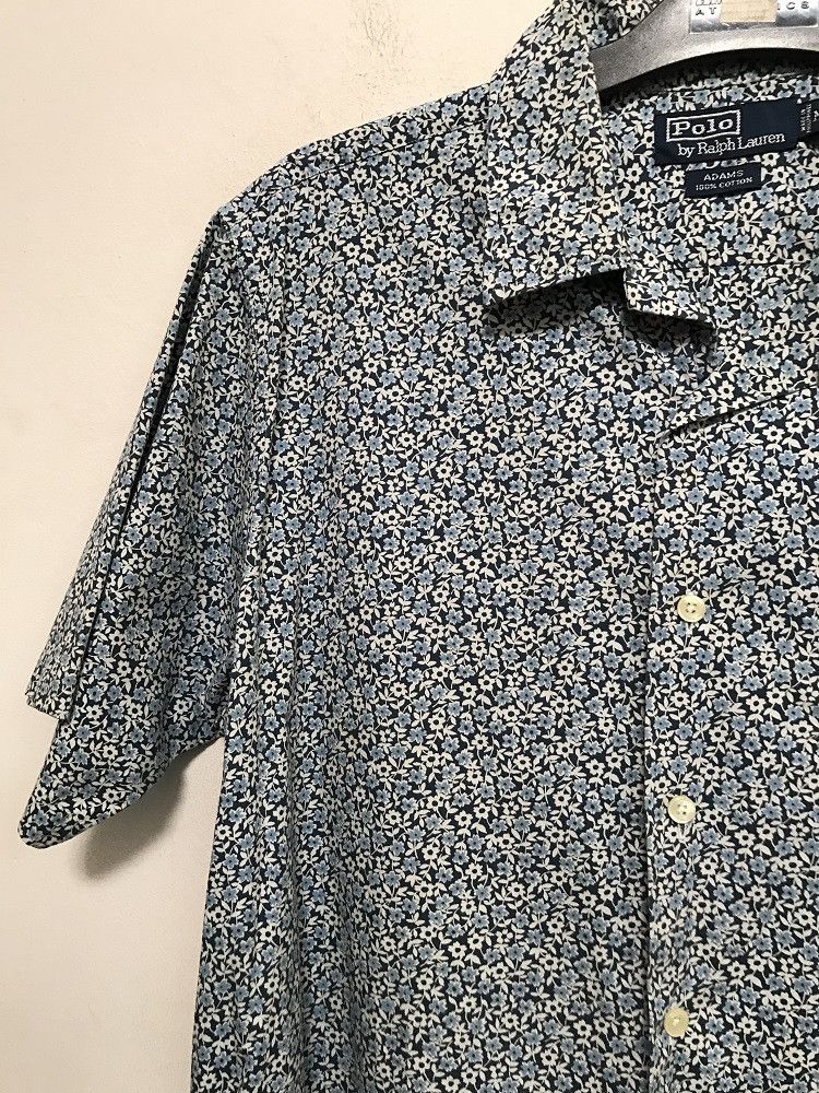 Polo Ralph Lauren × Ralph Lauren Vintage Polo RL "ADAMS" Flowers Baggy Hawaiian Shirt Size US M / EU 48-50 / 2 - 4 Thumbnail