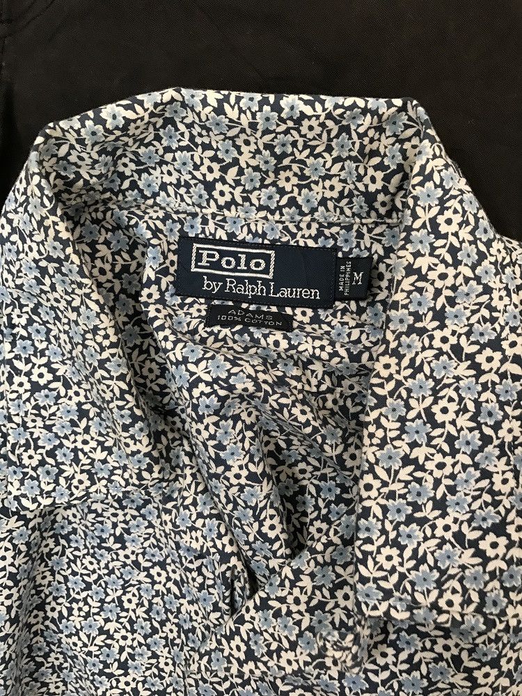 Polo Ralph Lauren × Ralph Lauren Vintage Polo RL "ADAMS" Flowers Baggy Hawaiian Shirt Size US M / EU 48-50 / 2 - 14 Thumbnail