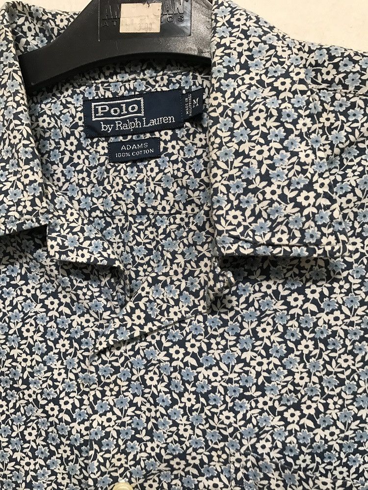 Polo Ralph Lauren × Ralph Lauren Vintage Polo RL "ADAMS" Flowers Baggy Hawaiian Shirt Size US M / EU 48-50 / 2 - 6 Thumbnail