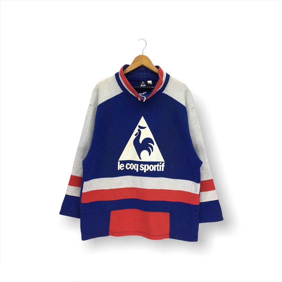 Le Coq Sportif × Sports Specialties Vintage Le Coq Sportif Big Logo Multicolour Sweatshirt Size US L / EU 52-54 / 3 - 1 Thumbnail
