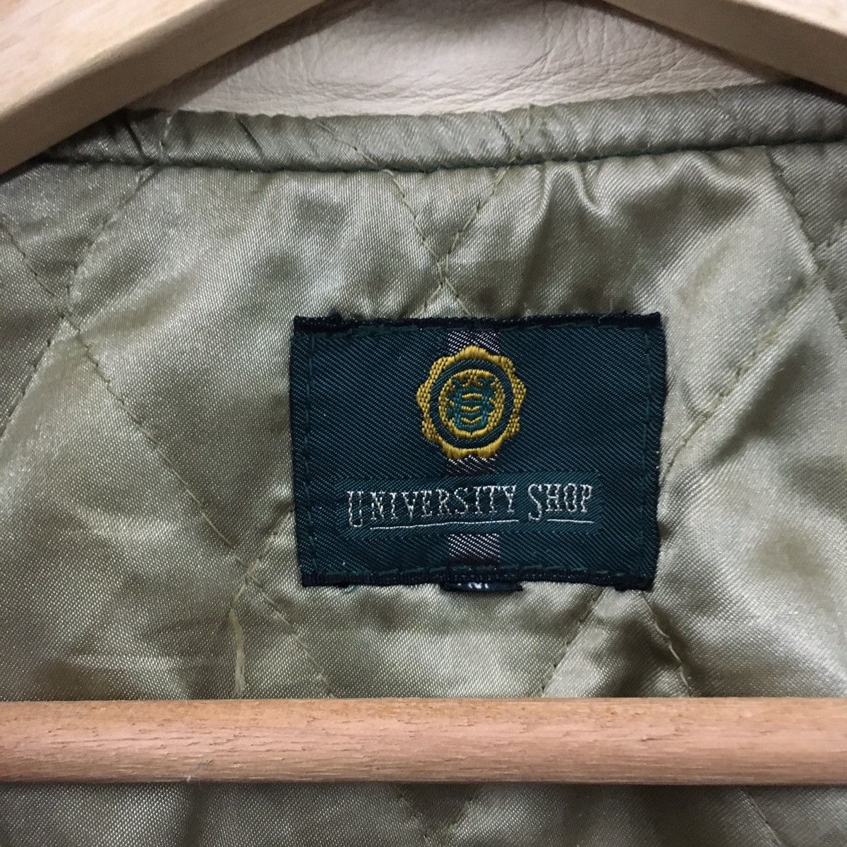 Vintage Rare Vintage University Shop All Embroidery Varsity Jacket Size US M / EU 48-50 / 2 - 4 Thumbnail