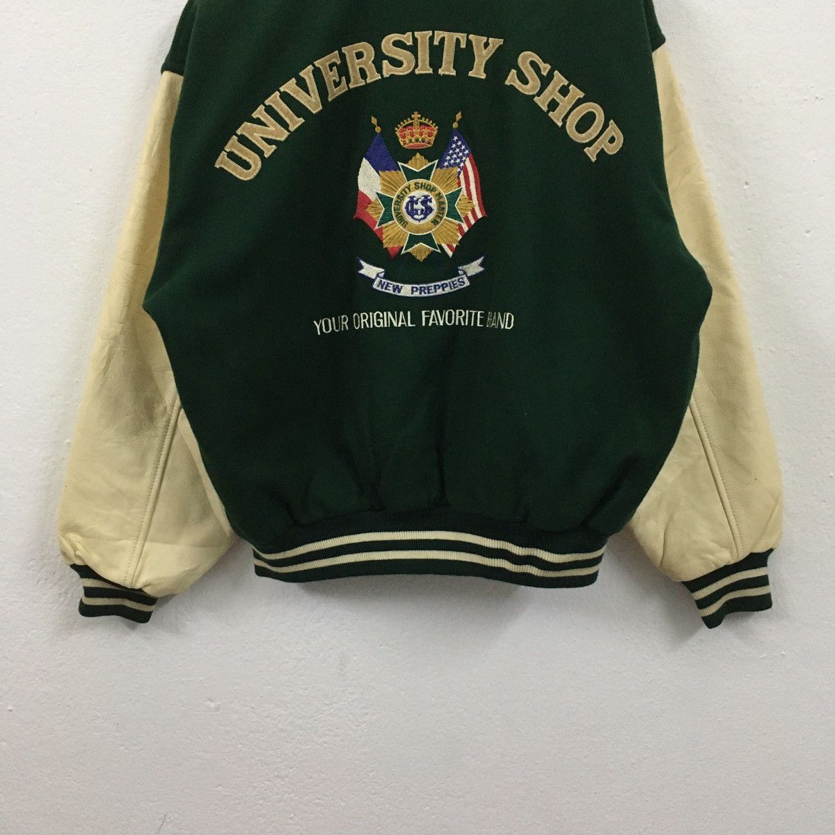 Vintage Rare Vintage University Shop All Embroidery Varsity Jacket Size US M / EU 48-50 / 2 - 12 Thumbnail