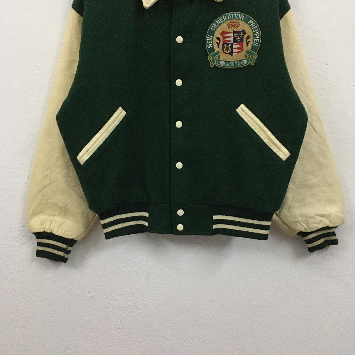 Vintage Rare Vintage University Shop All Embroidery Varsity Jacket Size US M / EU 48-50 / 2 - 8 Thumbnail