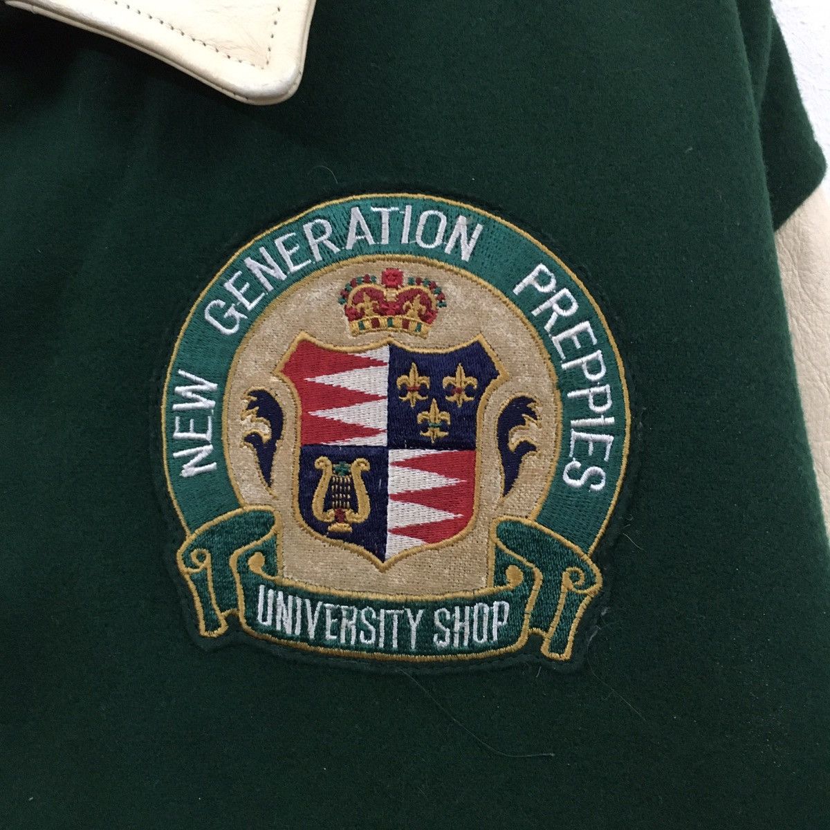 Vintage Rare Vintage University Shop All Embroidery Varsity Jacket Size US M / EU 48-50 / 2 - 9 Thumbnail