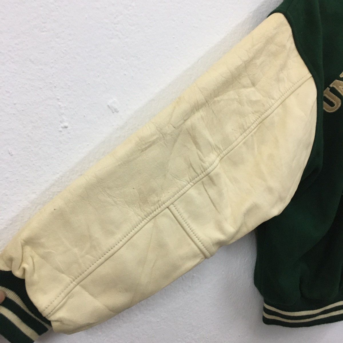 Vintage Rare Vintage University Shop All Embroidery Varsity Jacket Size US M / EU 48-50 / 2 - 18 Thumbnail