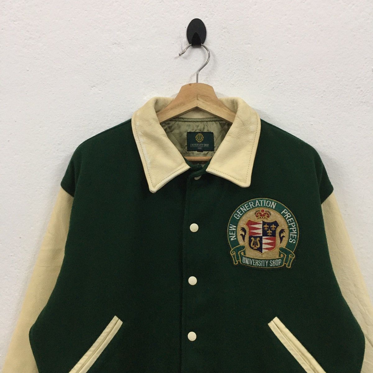 Vintage Rare Vintage University Shop All Embroidery Varsity Jacket Size US M / EU 48-50 / 2 - 7 Thumbnail