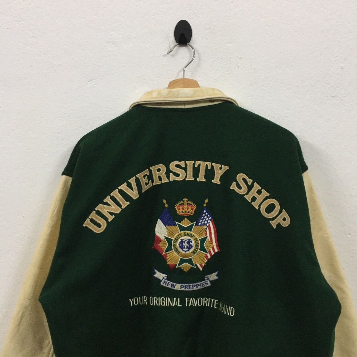 Vintage Rare Vintage University Shop All Embroidery Varsity Jacket Size US M / EU 48-50 / 2 - 10 Thumbnail