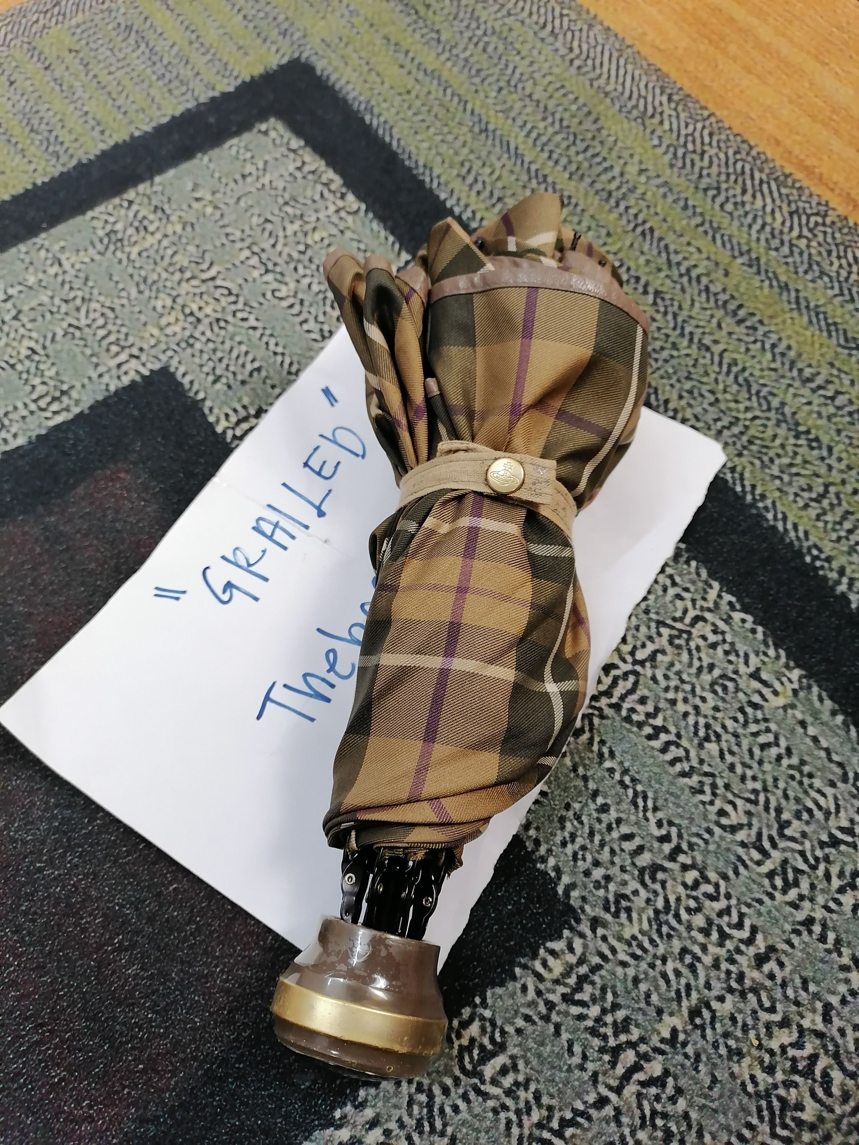 Vivienne Westwood Vintage Vivienne Westwood Checkered Foldable Umbrella Size ONE SIZE - 12 Thumbnail