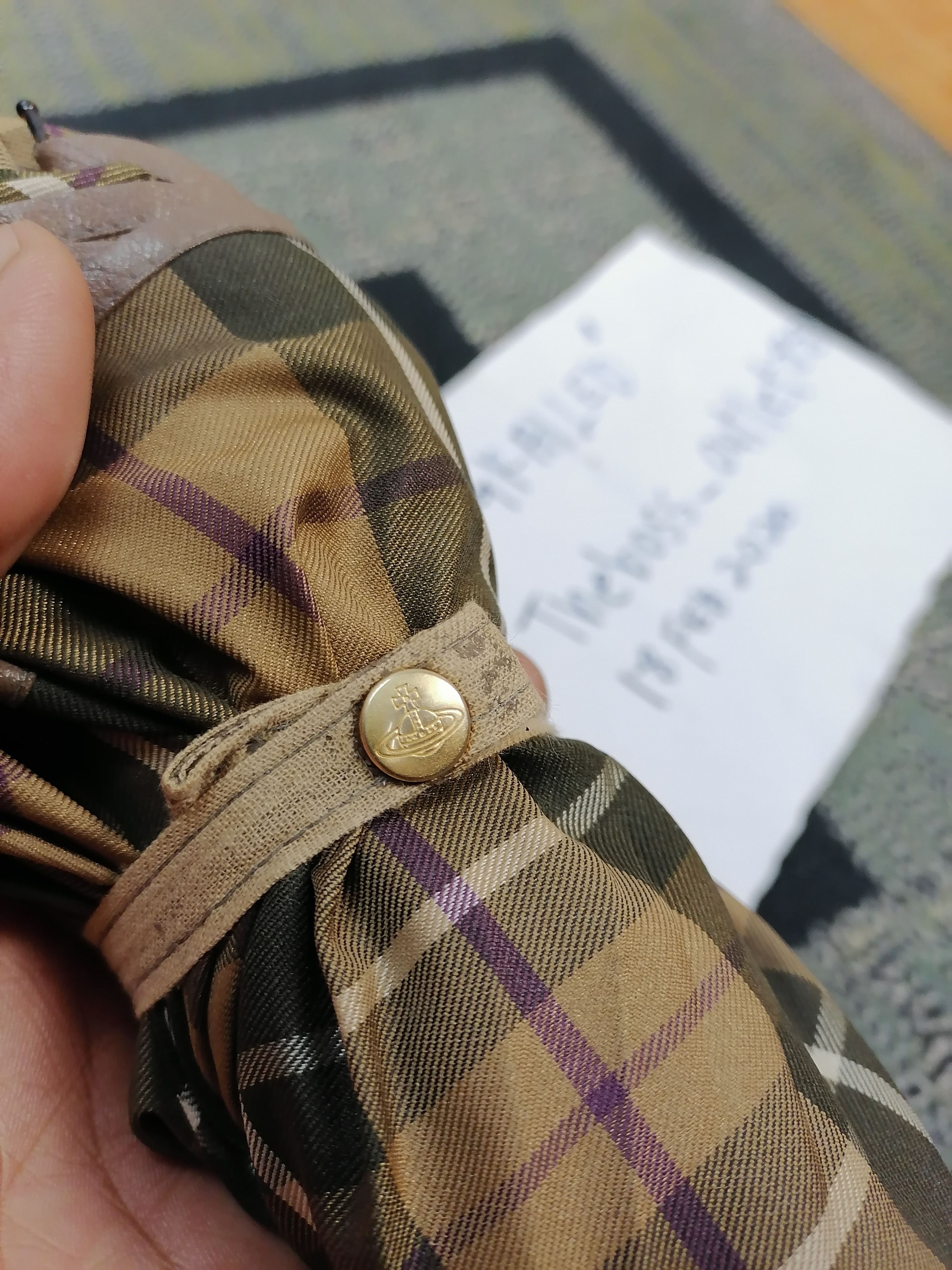 Vivienne Westwood Vintage Vivienne Westwood Checkered Foldable Umbrella Size ONE SIZE - 11 Thumbnail
