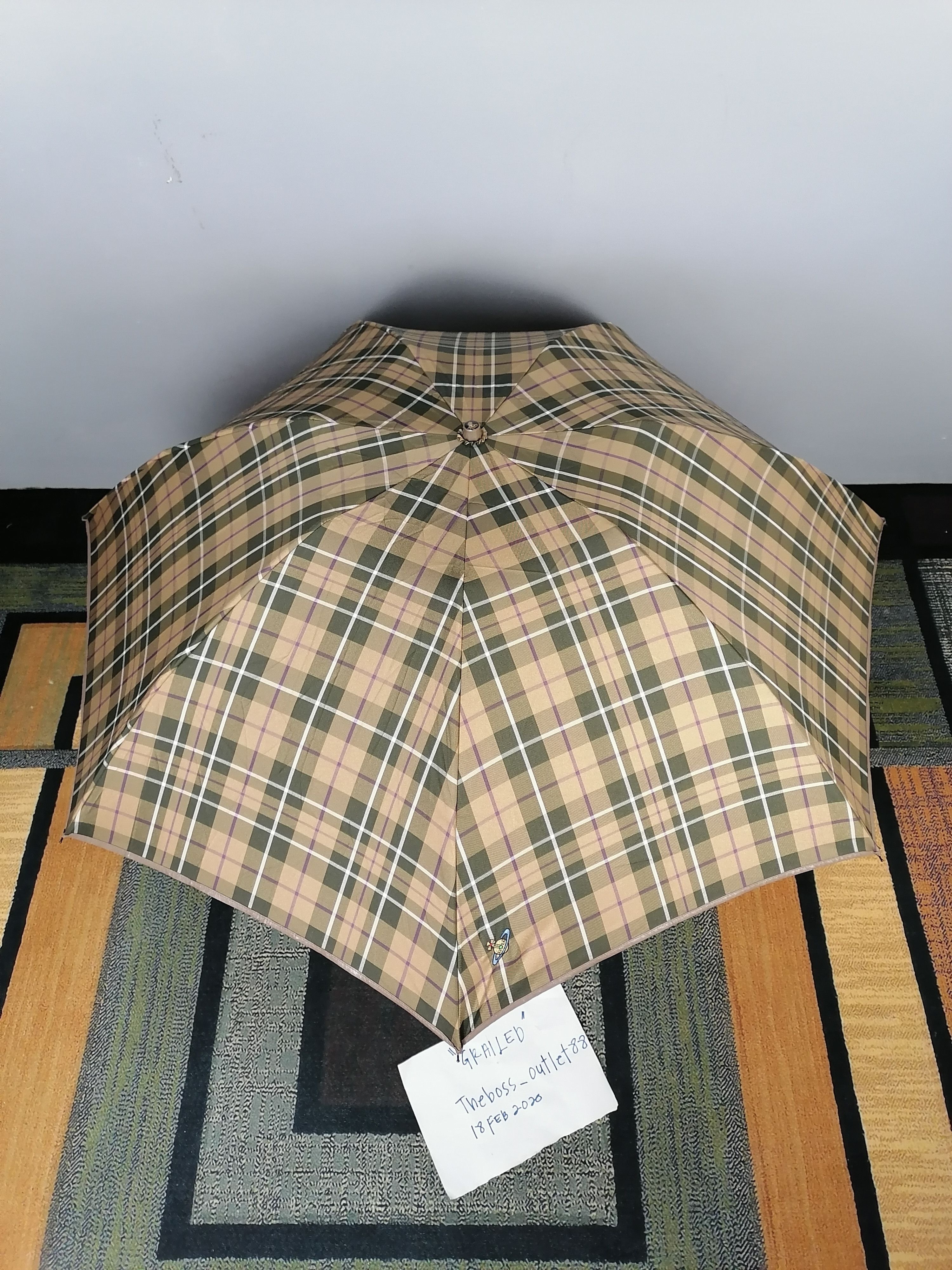 Vivienne Westwood Vintage Vivienne Westwood Checkered Foldable Umbrella Size ONE SIZE - 3 Thumbnail