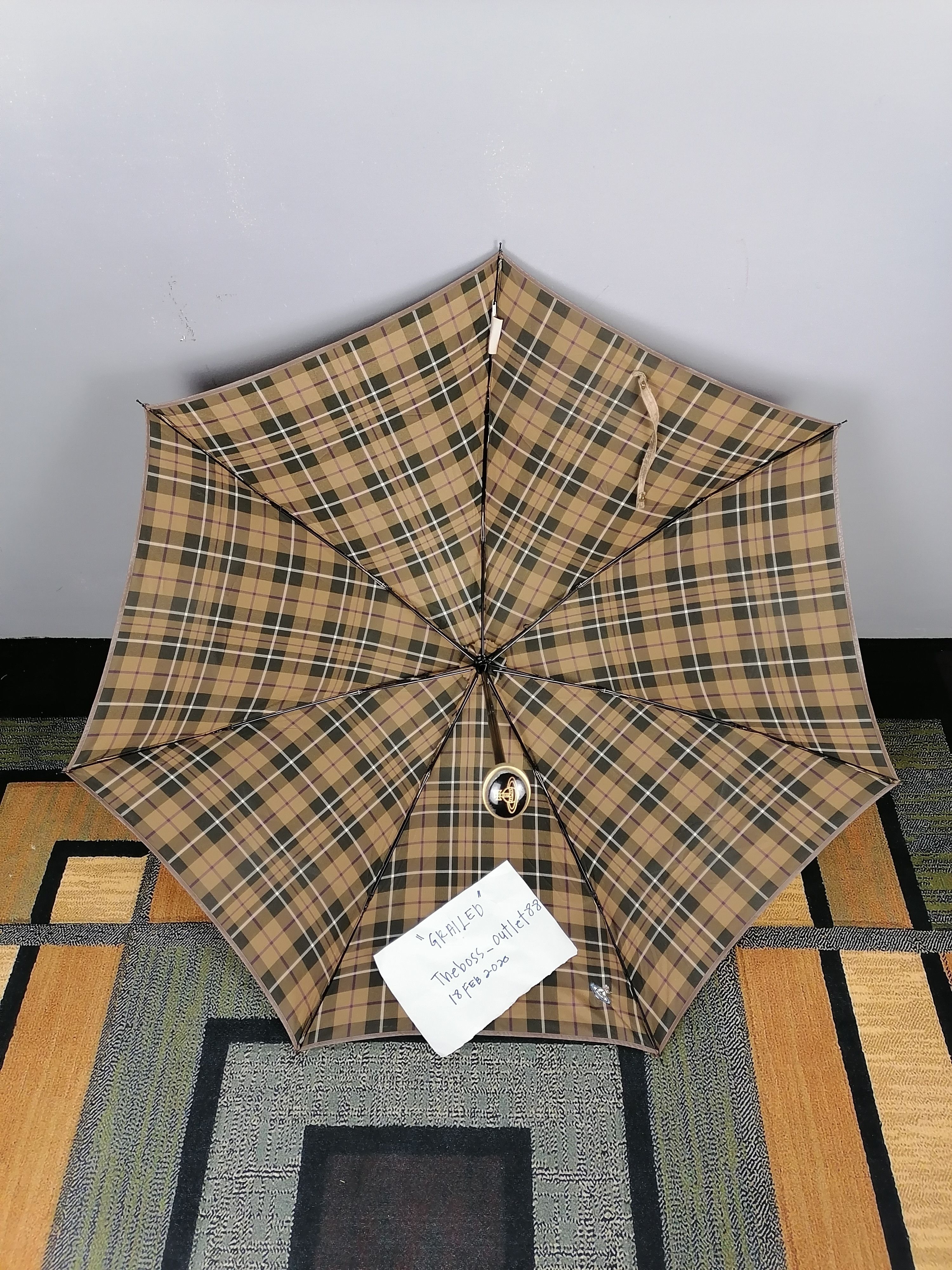 Vivienne Westwood Vintage Vivienne Westwood Checkered Foldable Umbrella Size ONE SIZE - 5 Thumbnail