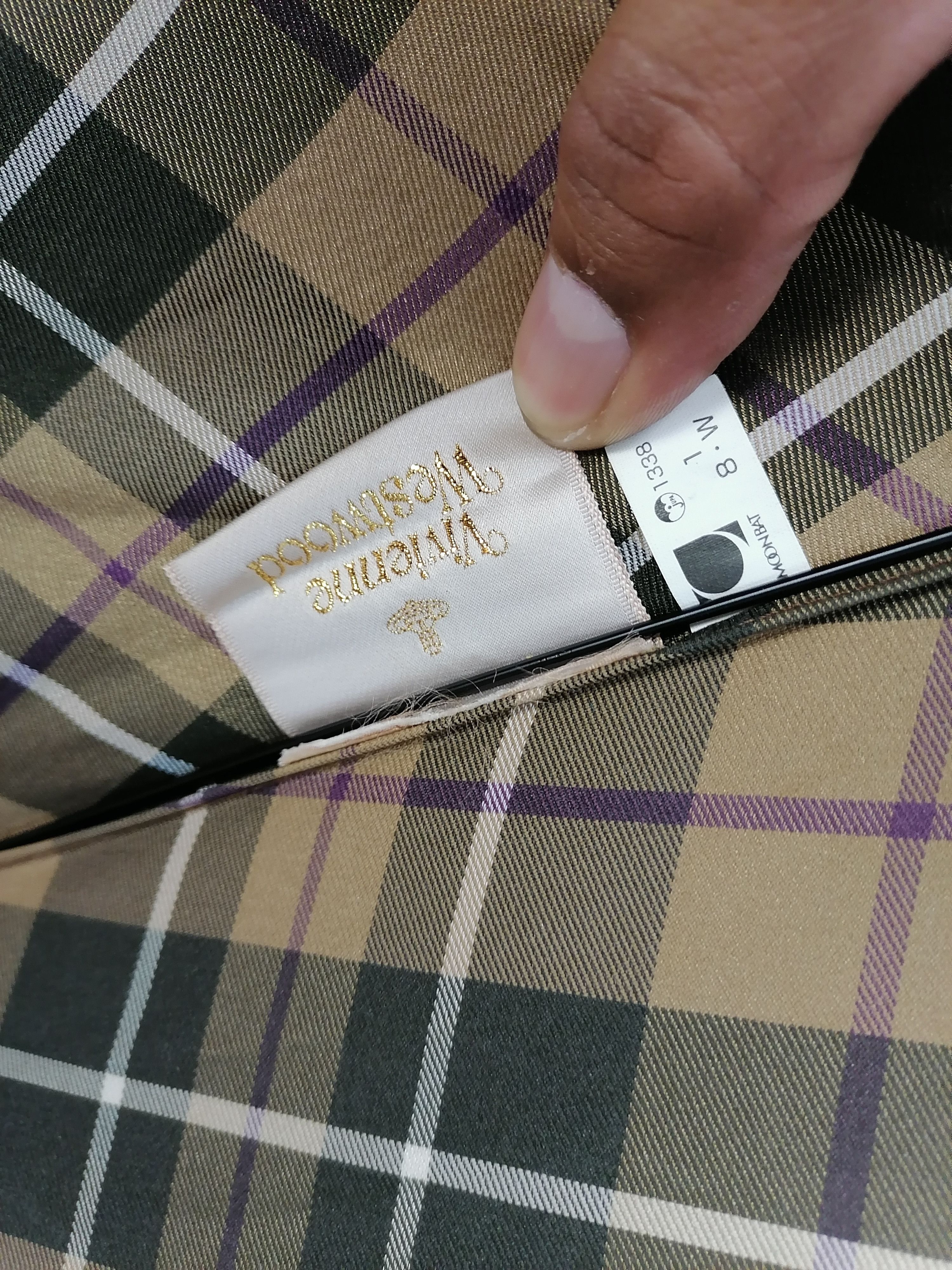 Vivienne Westwood Vintage Vivienne Westwood Checkered Foldable Umbrella Size ONE SIZE - 8 Thumbnail