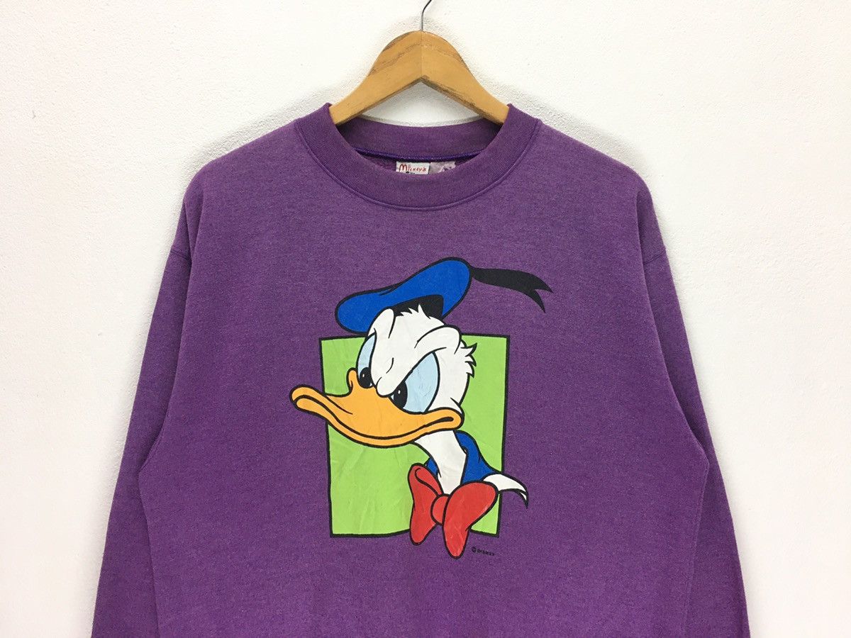 Cartoon Network × Disney × Vintage Vintage 90s Donald Duck Walt Disney Cartoon Sweatshirt Size US M / EU 48-50 / 2 - 2 Thumbnail