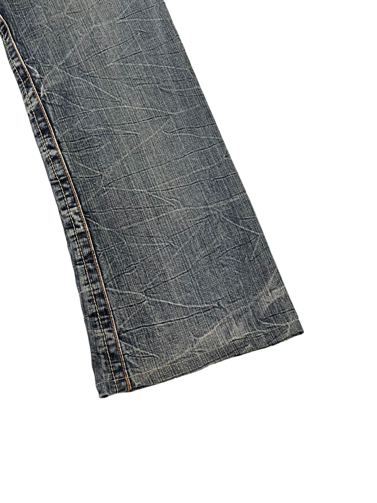 Japanese Brand Flare Jeans Semantic Design Distress Low Rise Boot Cut 5🟦6 Size US 30 / EU 46 - 14 Thumbnail