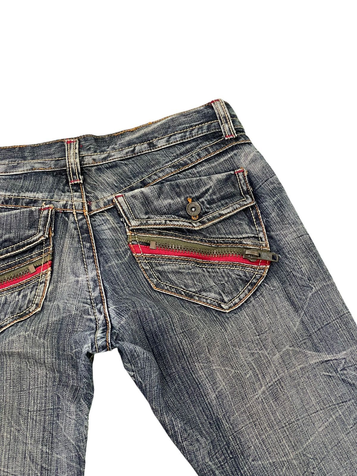 Japanese Brand Flare Jeans Semantic Design Distress Low Rise Boot Cut 5🟦6 Size US 30 / EU 46 - 19 Thumbnail